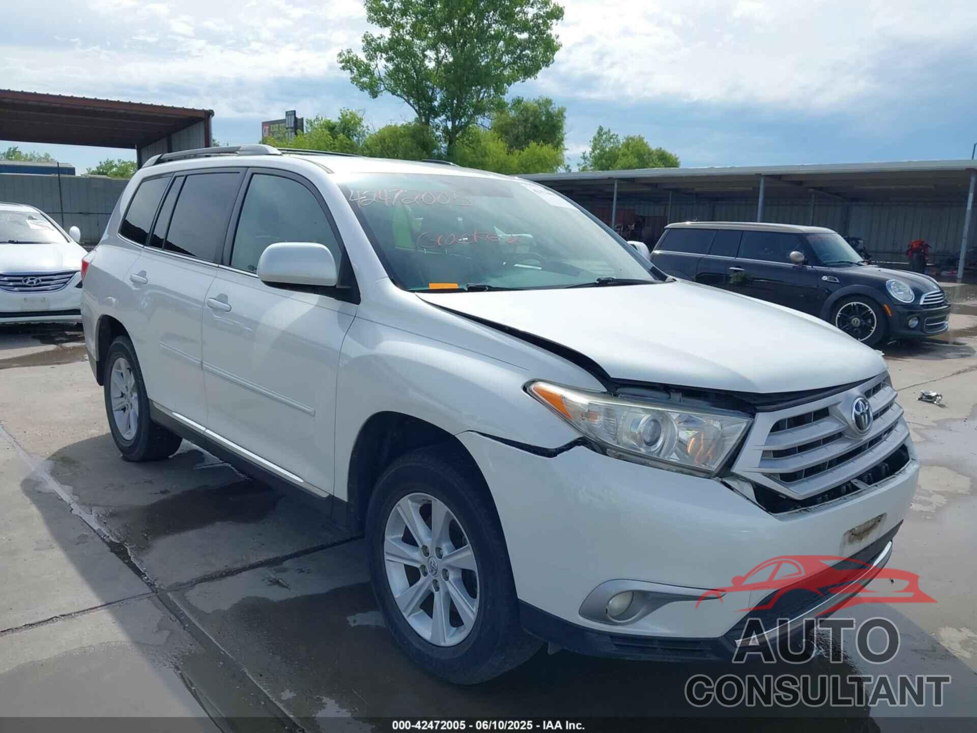 TOYOTA HIGHLANDER 2013 - 5TDZK3EH8DS138745