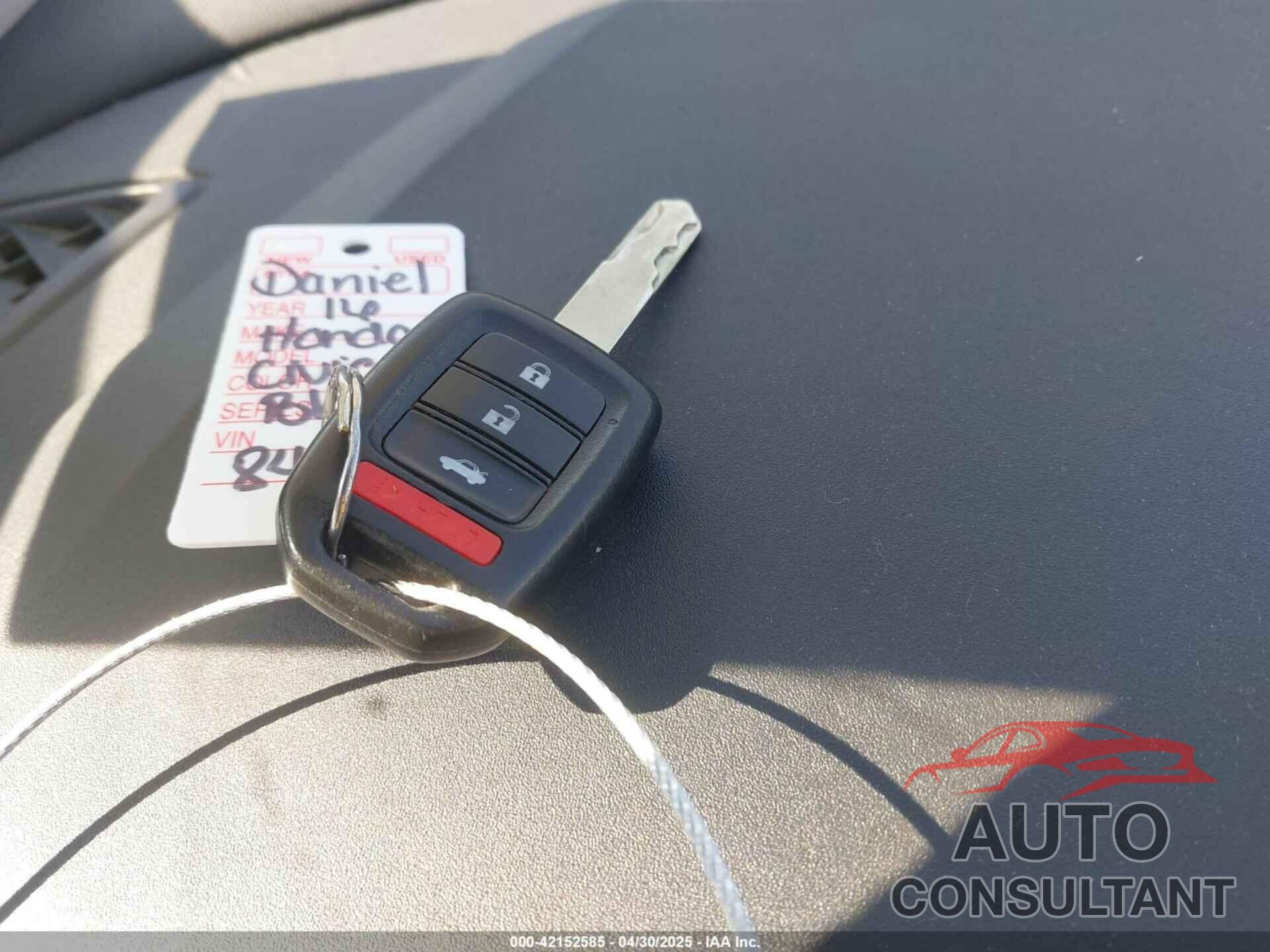 HONDA CIVIC 2016 - 19XFC2F52GE051758