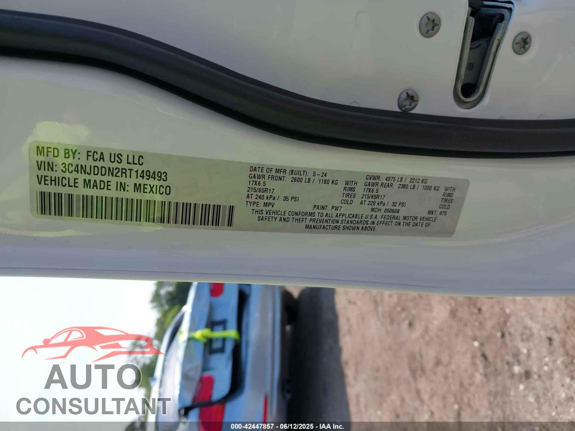 JEEP COMPASS 2024 - 3C4NJDDN2RT149493