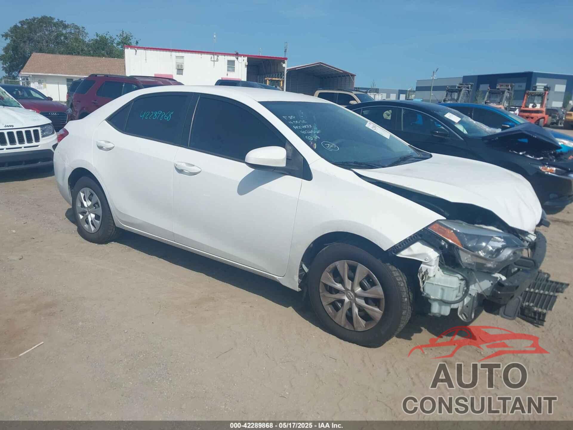 TOYOTA COROLLA 2016 - 2T1BURHE4GC638320