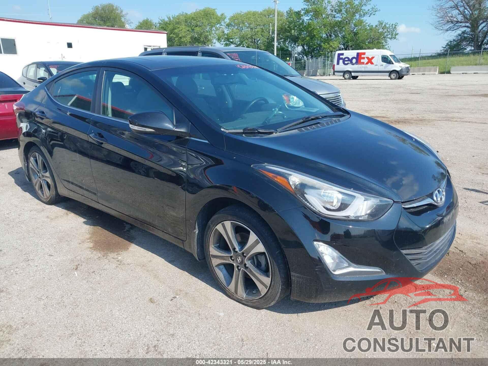 HYUNDAI ELANTRA 2014 - KMHDH4AHXEU142888