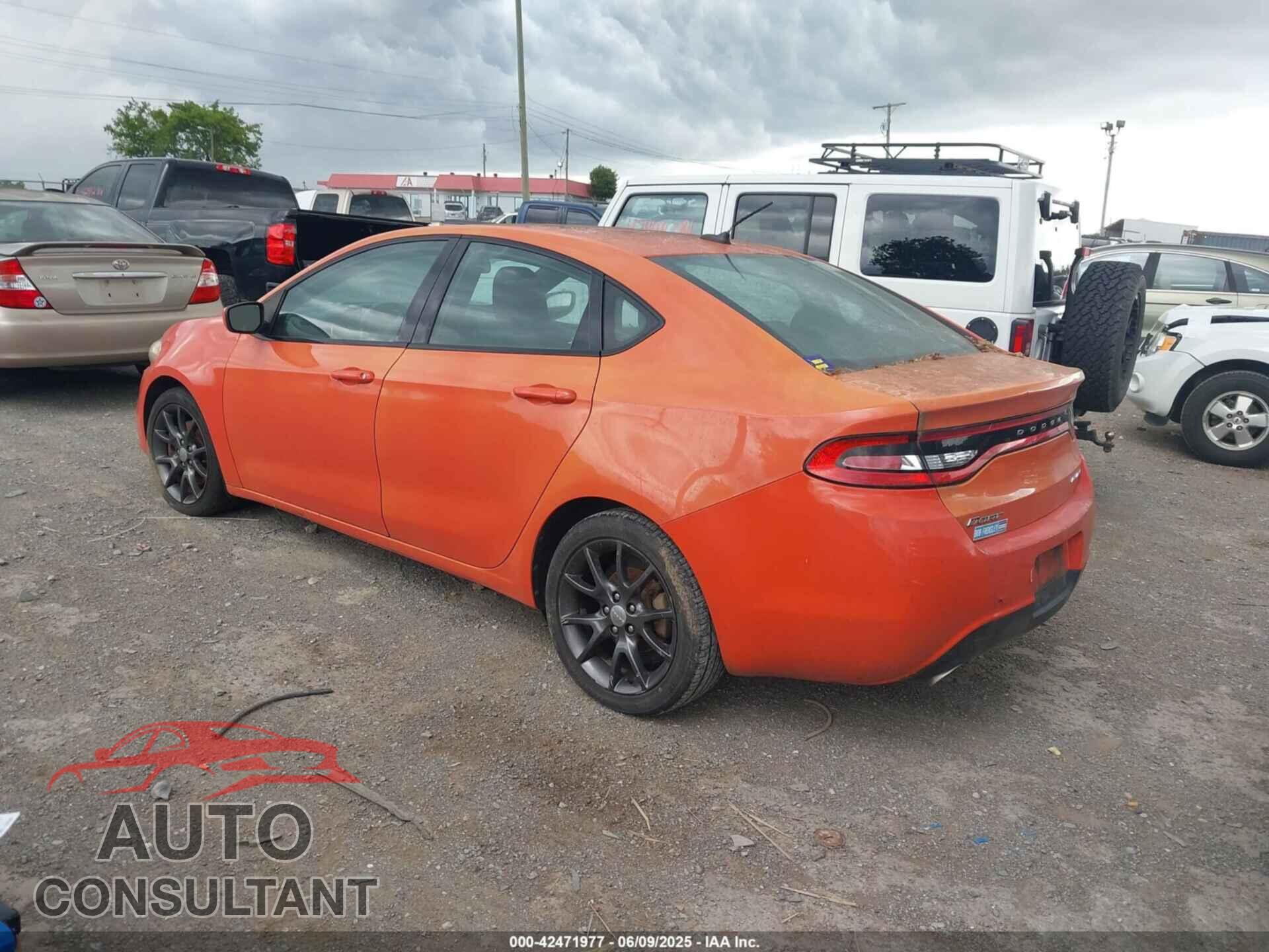 DODGE DART 2015 - 1C3CDFBB5FD374564