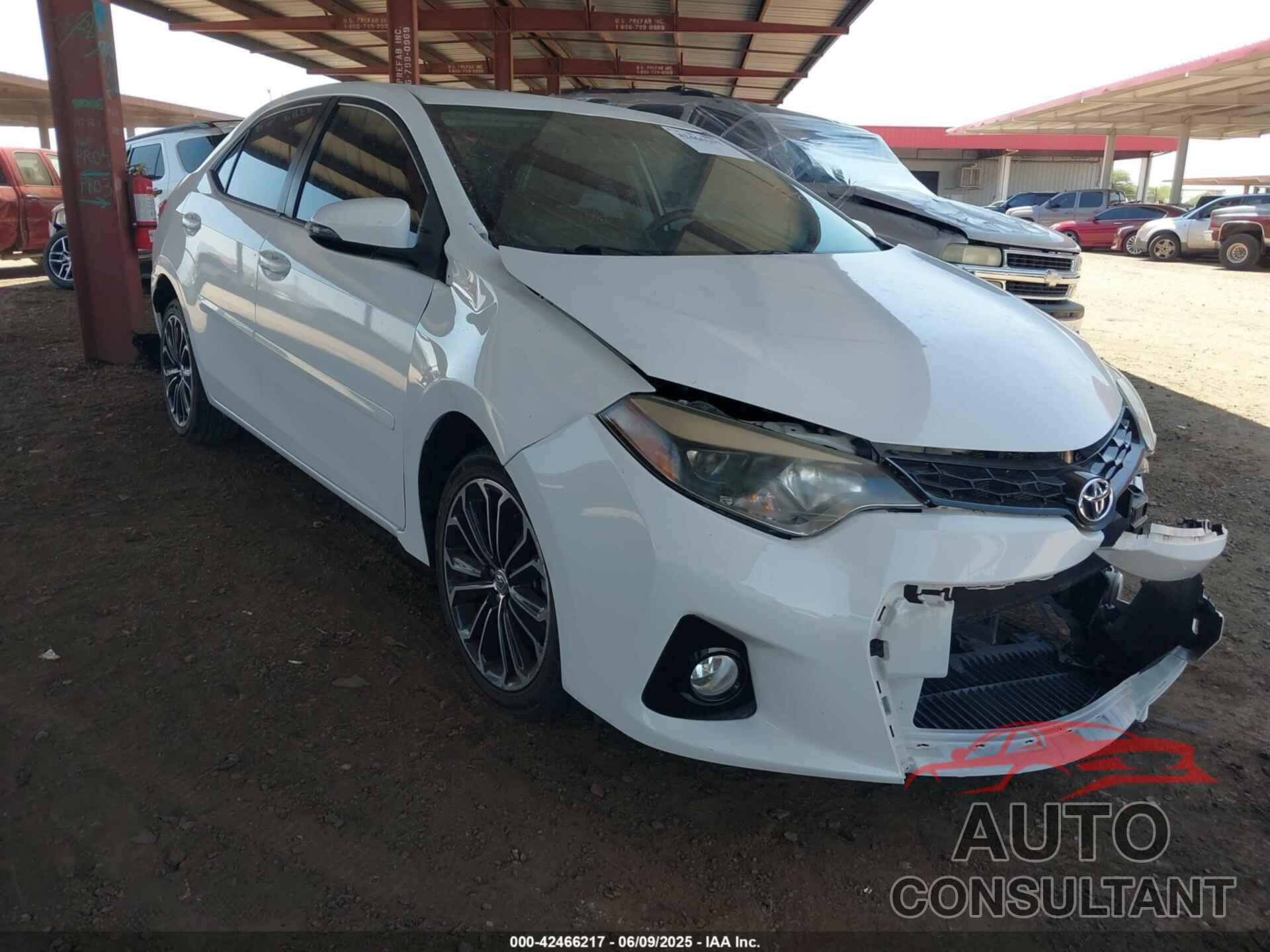 TOYOTA COROLLA 2015 - 5YFBURHE8FP354686