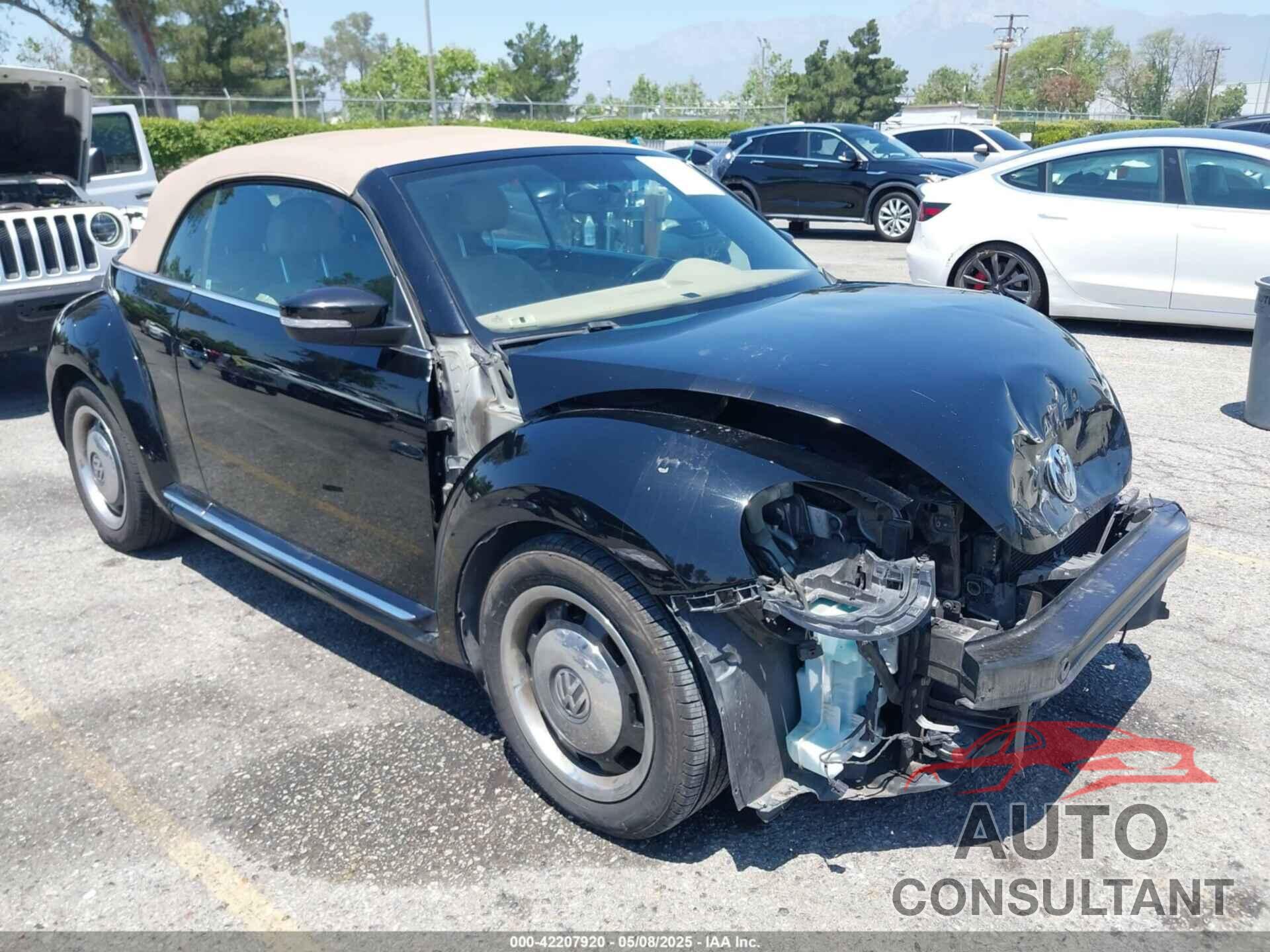 VOLKSWAGEN BEETLE 2013 - 3VW5P7AT4DM800416