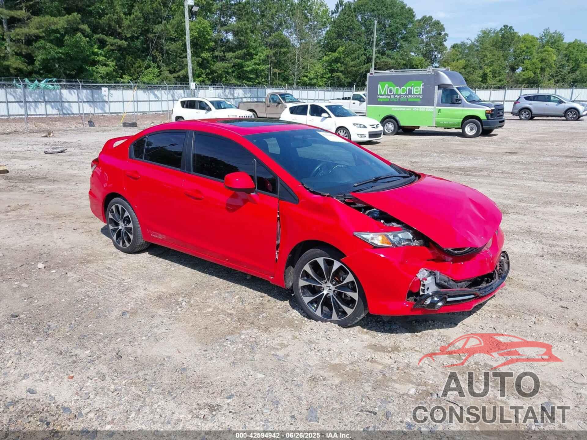 HONDA CIVIC 2013 - 2HGFB6E50DH705184