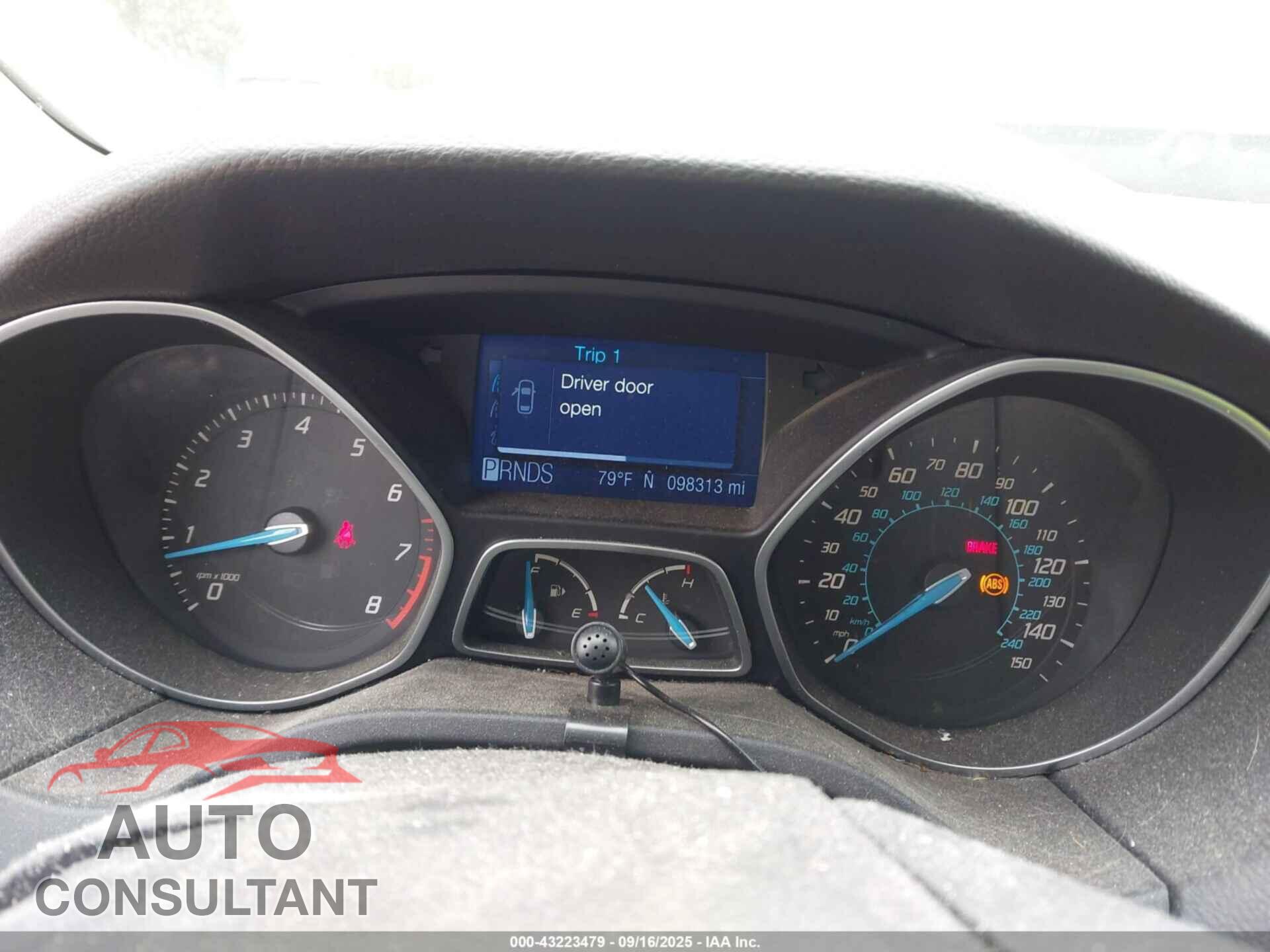 FORD FOCUS 2012 - 1FAHP3H2XCL412926