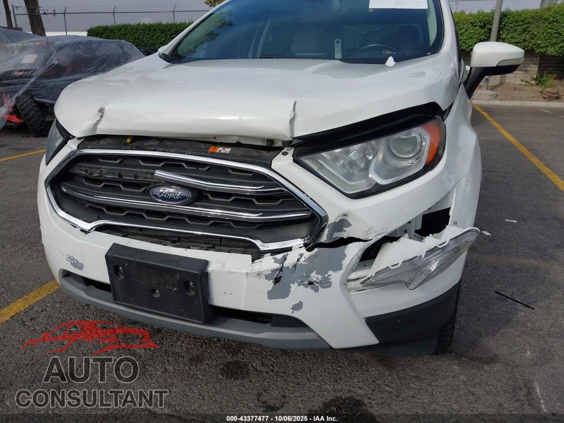 FORD ECOSPORT 2019 - MAJ6S3KL4KC307708
