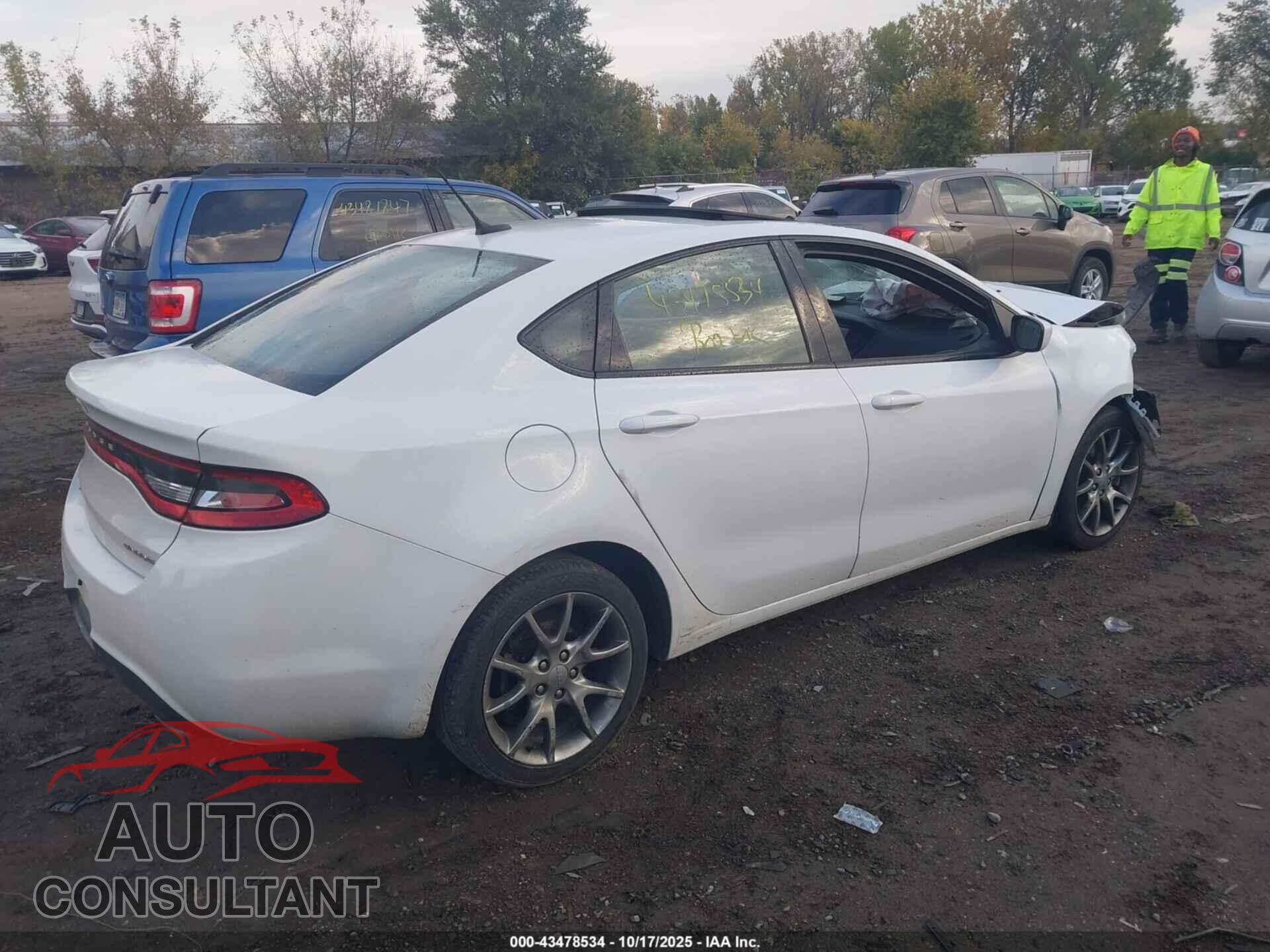 DODGE DART 2015 - 1C3CDFBB7FD182191