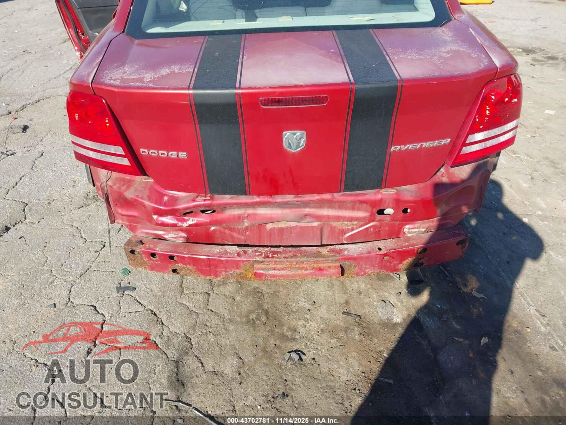DODGE AVENGER 2010 - 1B3CC5FB4AN128385