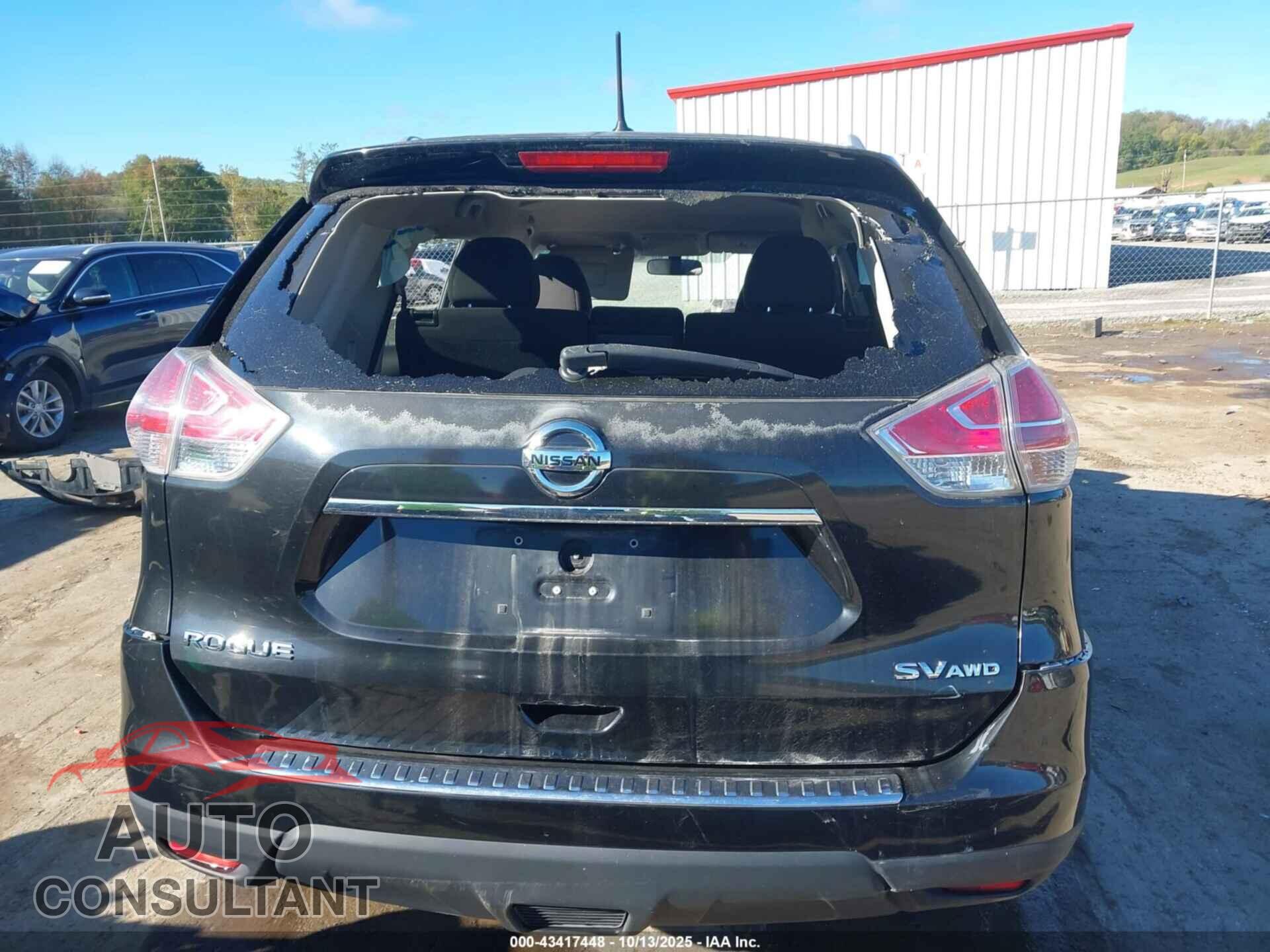 NISSAN ROGUE 2016 - KNMAT2MVXGP598645