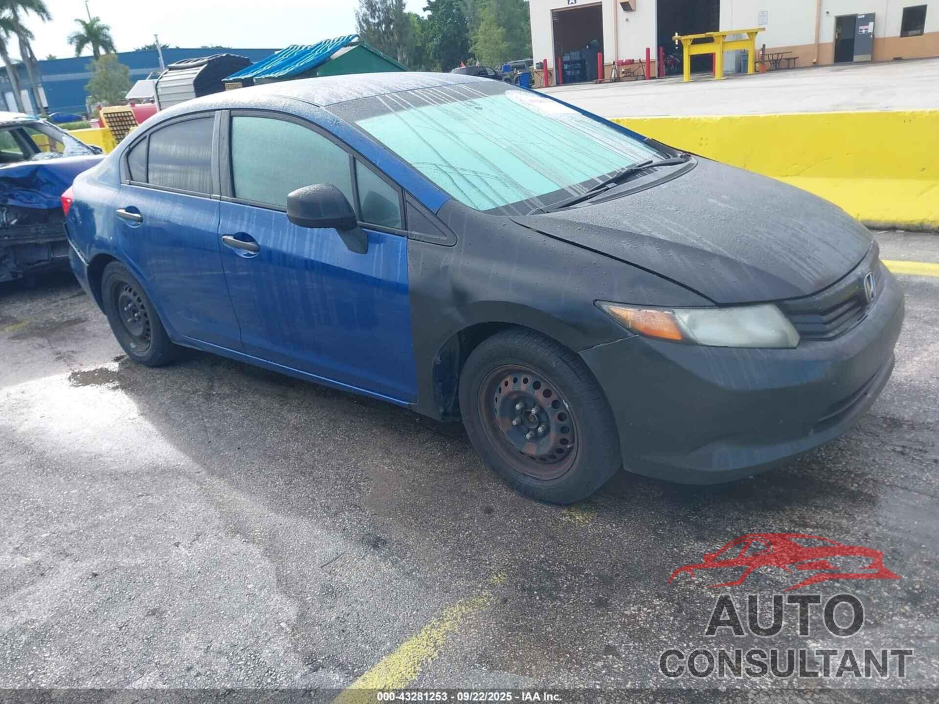 HONDA CIVIC 2012 - 19XFB2F22CE002529