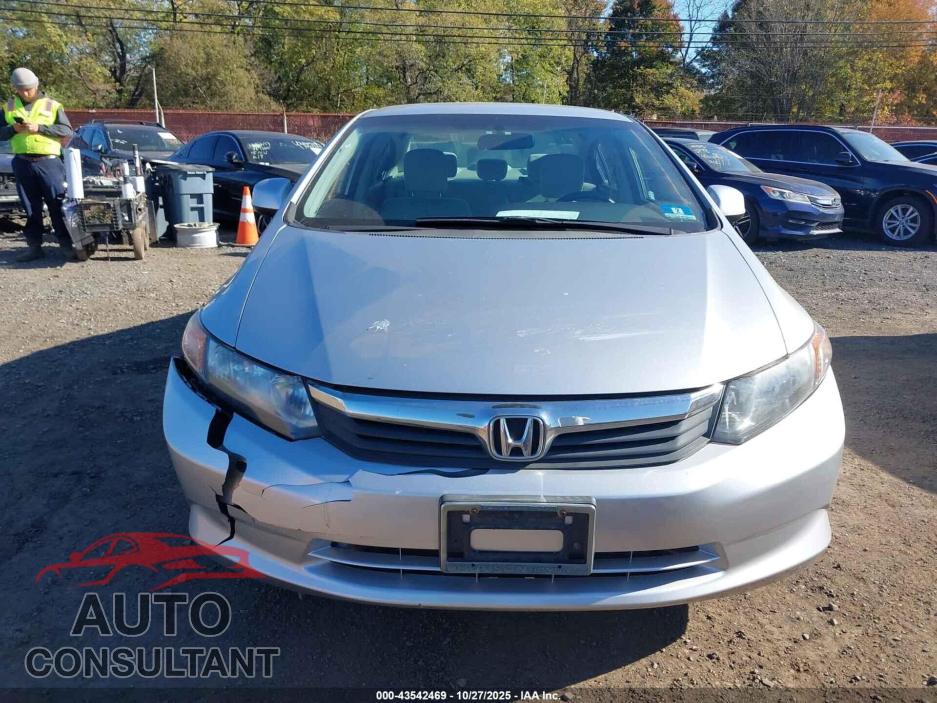 HONDA CIVIC 2012 - 19XFB2F50CE321762