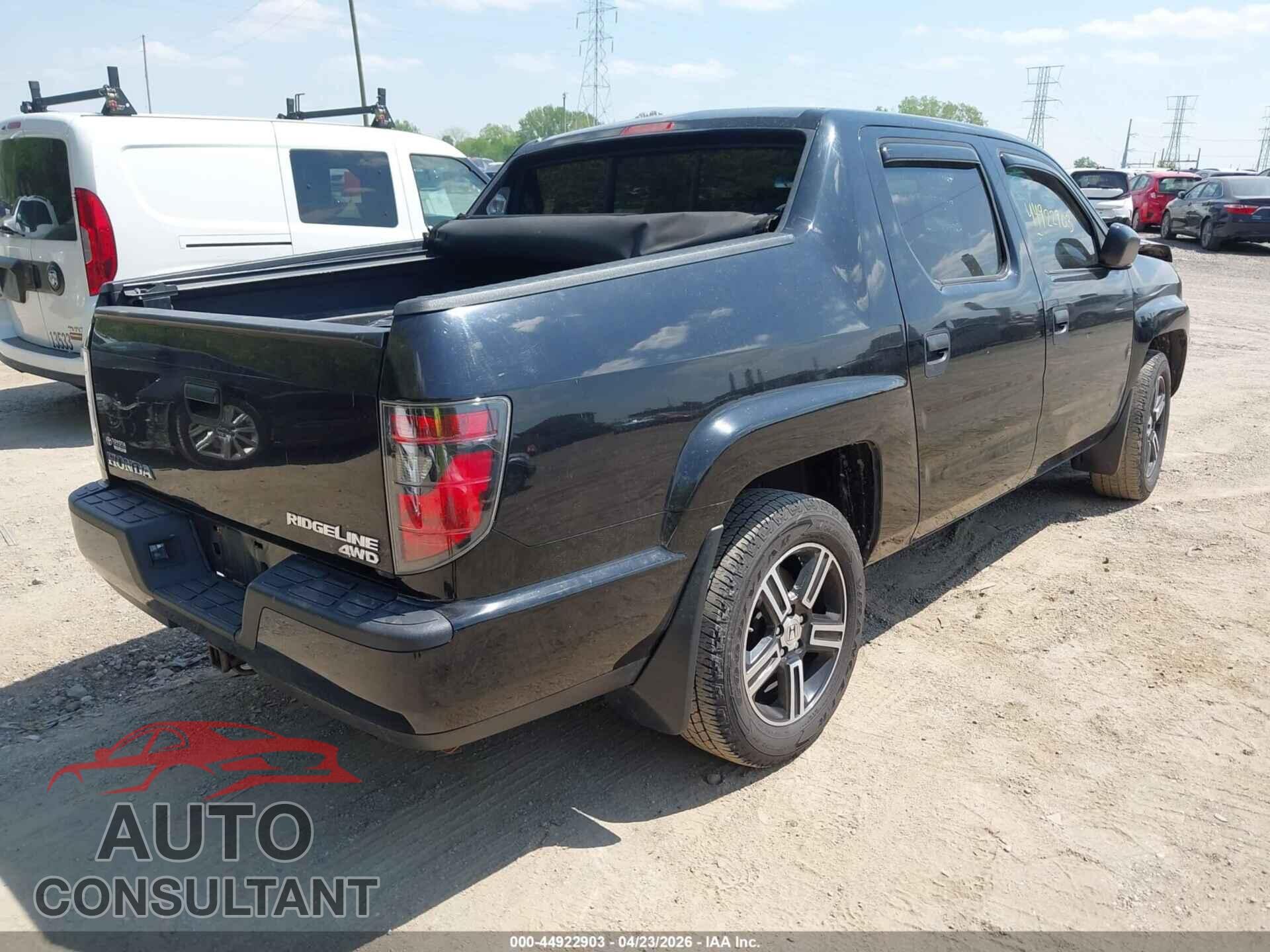 HONDA RIDGELINE 2012 - 5FPYK1F77CB459210