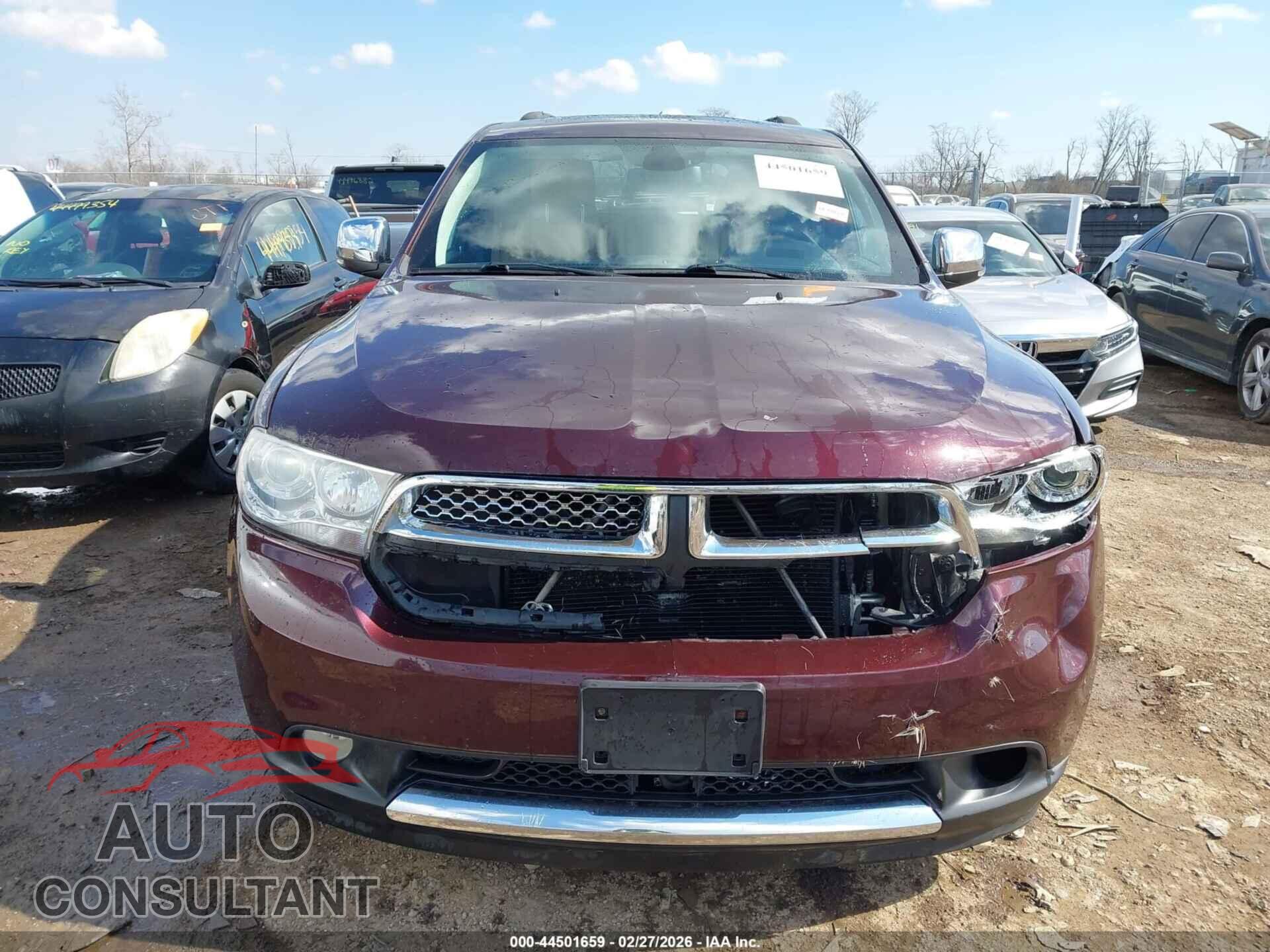 DODGE DURANGO 2012 - 1C4RDJEG2CC309222