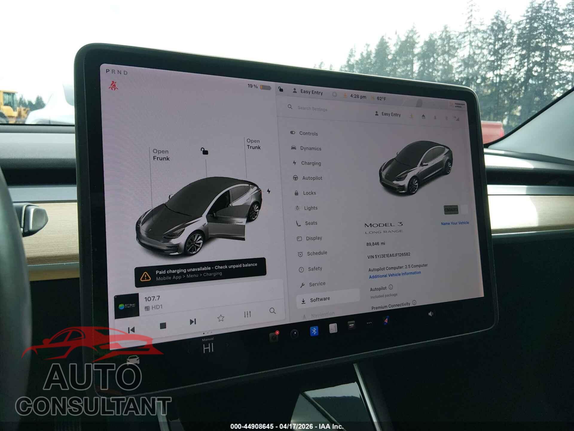 TESLA MODEL 3 2018 - 5YJ3E1EA6JF126582
