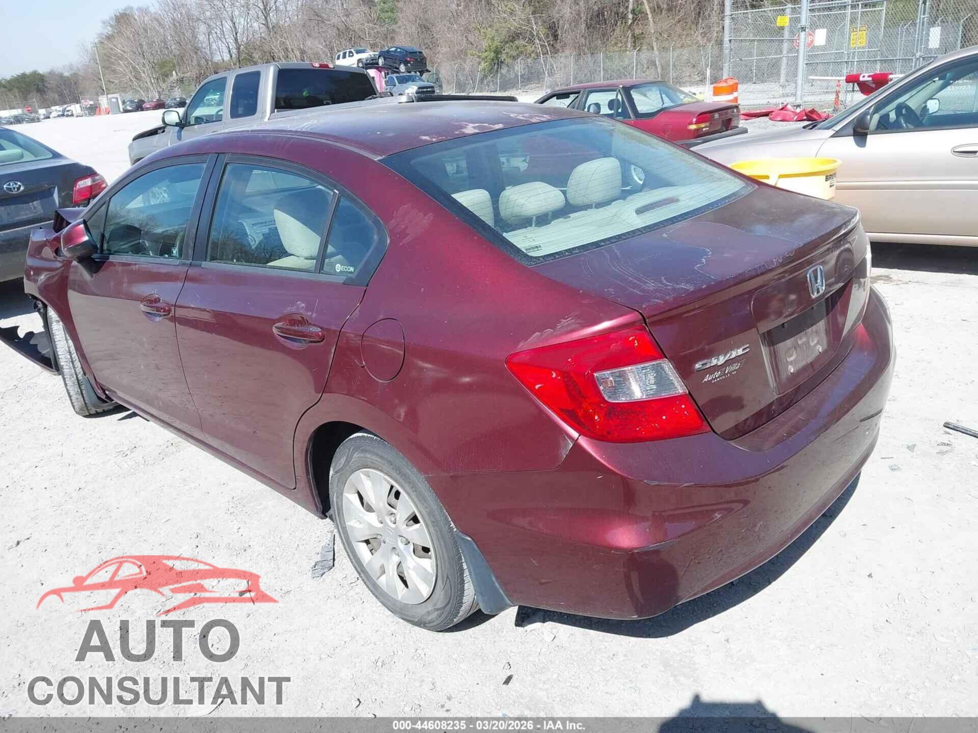 HONDA CIVIC 2012 - 2HGFB2F56CH501821