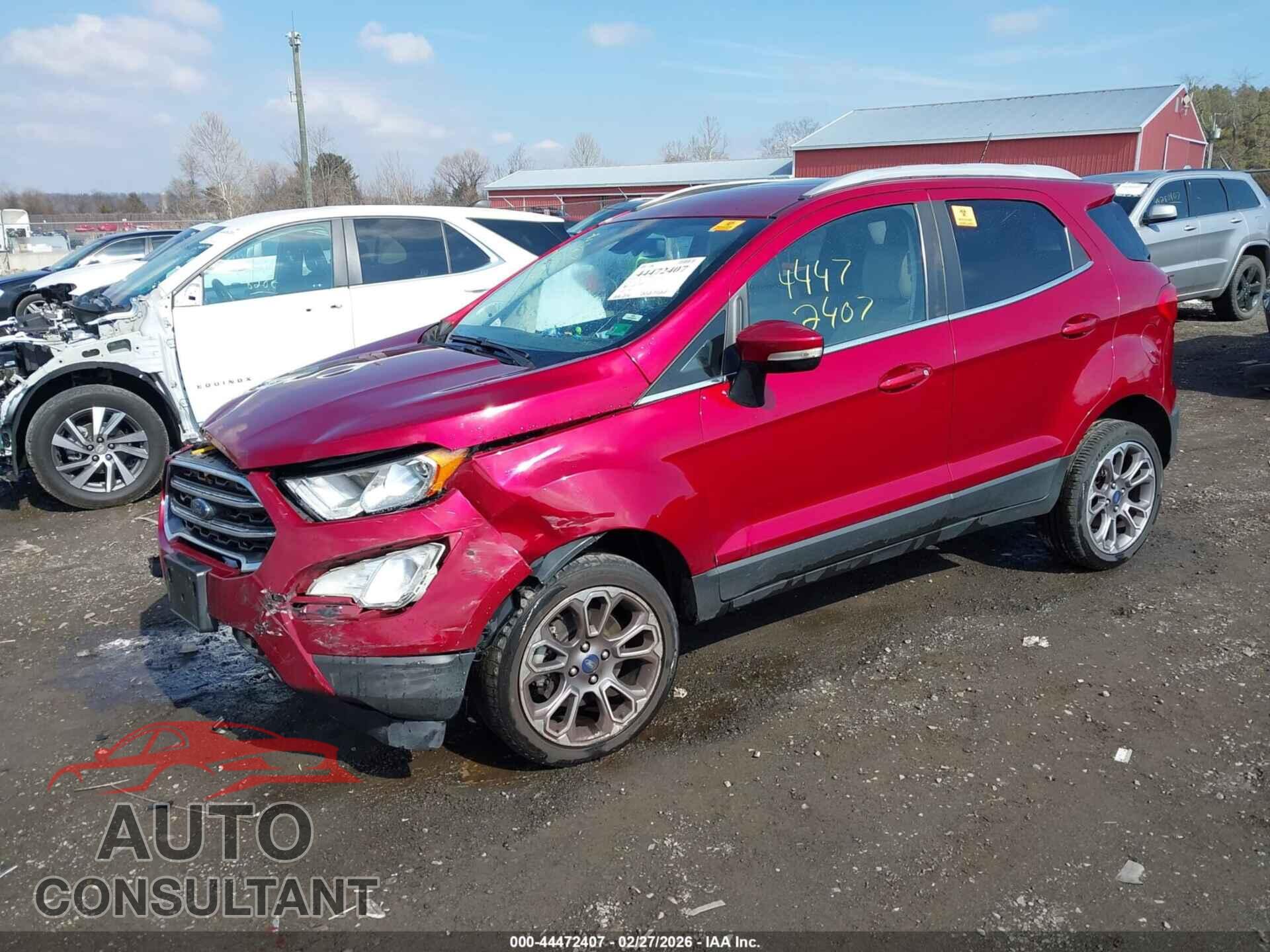 FORD ECOSPORT 2020 - MAJ6S3KL6LC332661