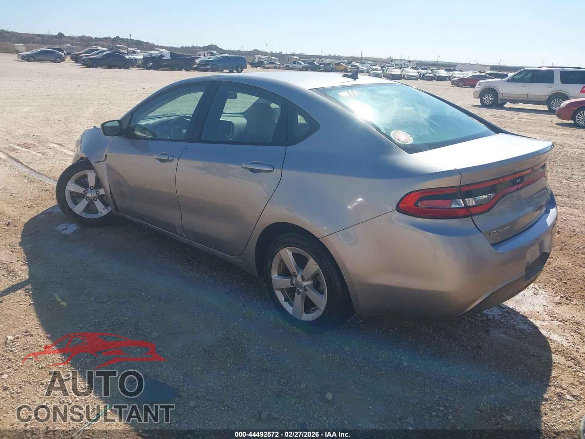 DODGE DART 2015 - 1C3CDFBB3FD192992