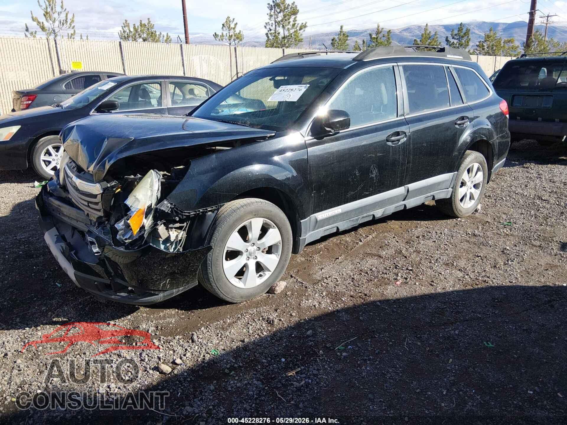 SUBARU OUTBACK 2011 - 4S4BRBKC3B3344369