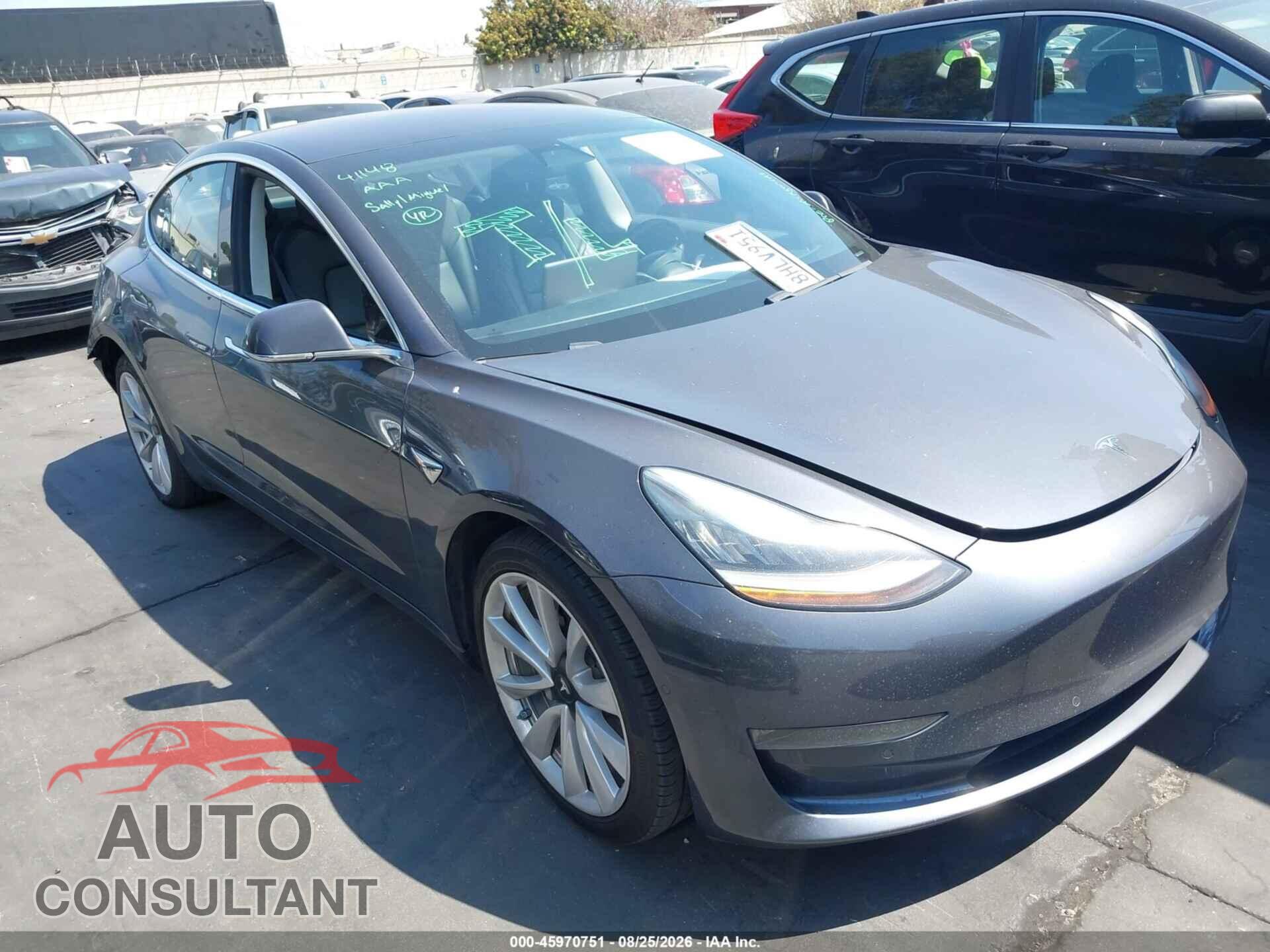 TESLA MODEL 3 2018 - 5YJ3E1EA5JF163087