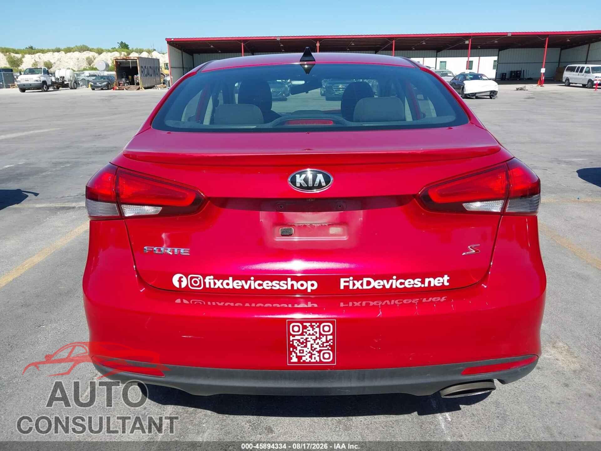 KIA FORTE 2017 - 3KPFL4A79HE020979