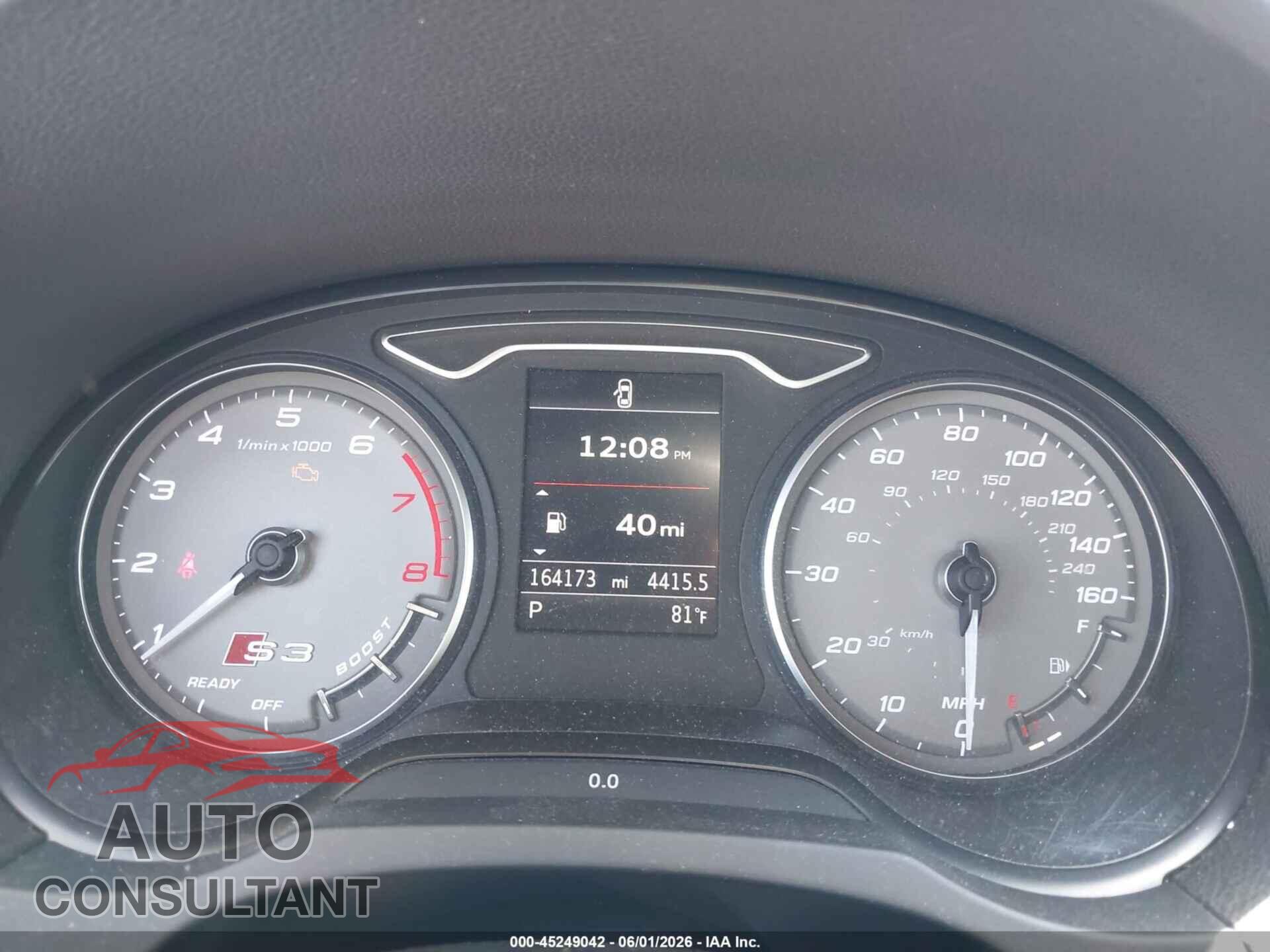 AUDI S3 2016 - WAUB1GFF8G1012229