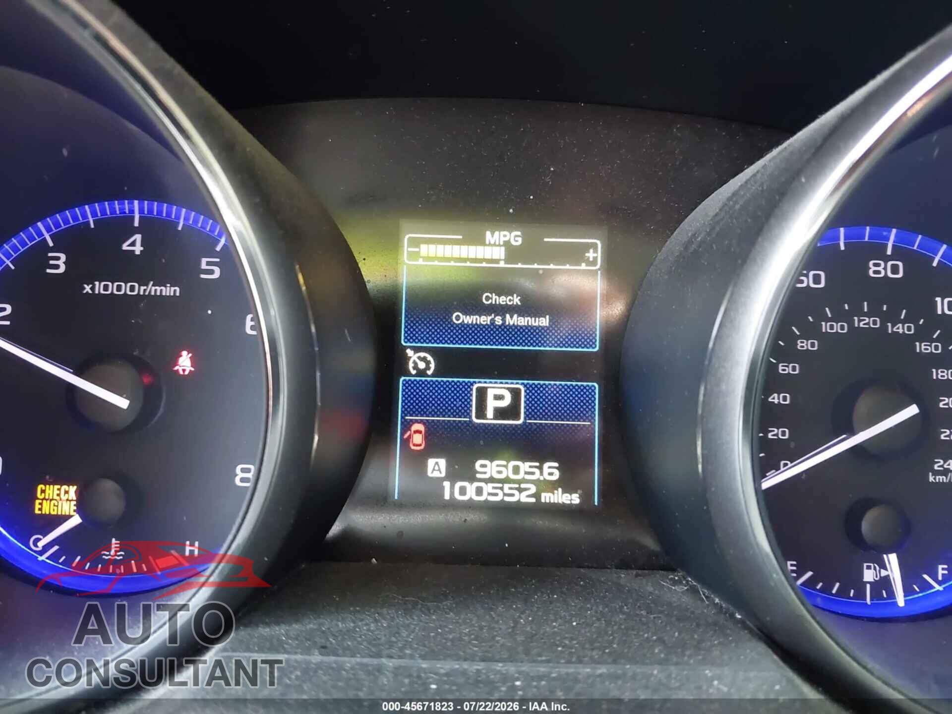 SUBARU OUTBACK 2015 - 4S4BSAJC8F3342638