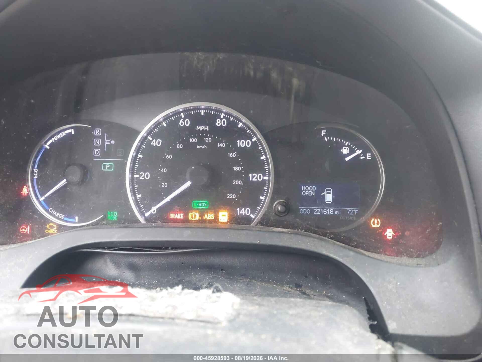 LEXUS CT 200H 2014 - JTHKD5BH4E2190991