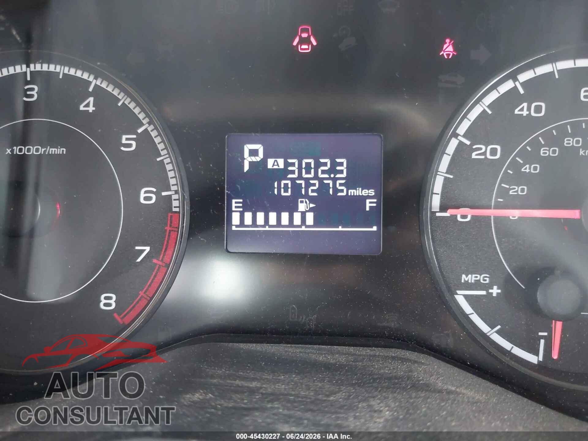 SUBARU IMPREZA 2018 - 4S3GTAB61J3717682