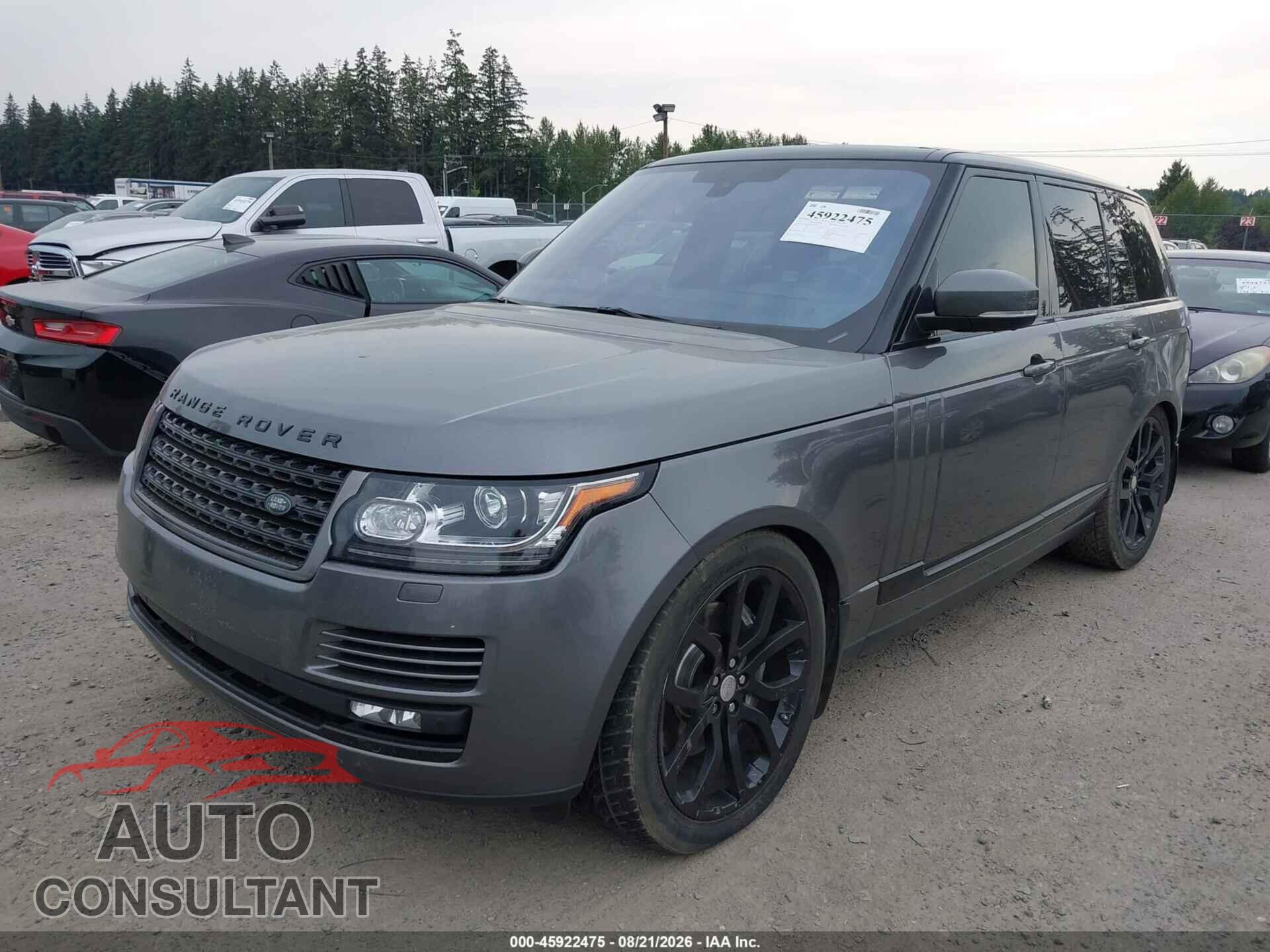 LAND ROVER RANGE ROVER 2016 - SALGS2VF8GA245398