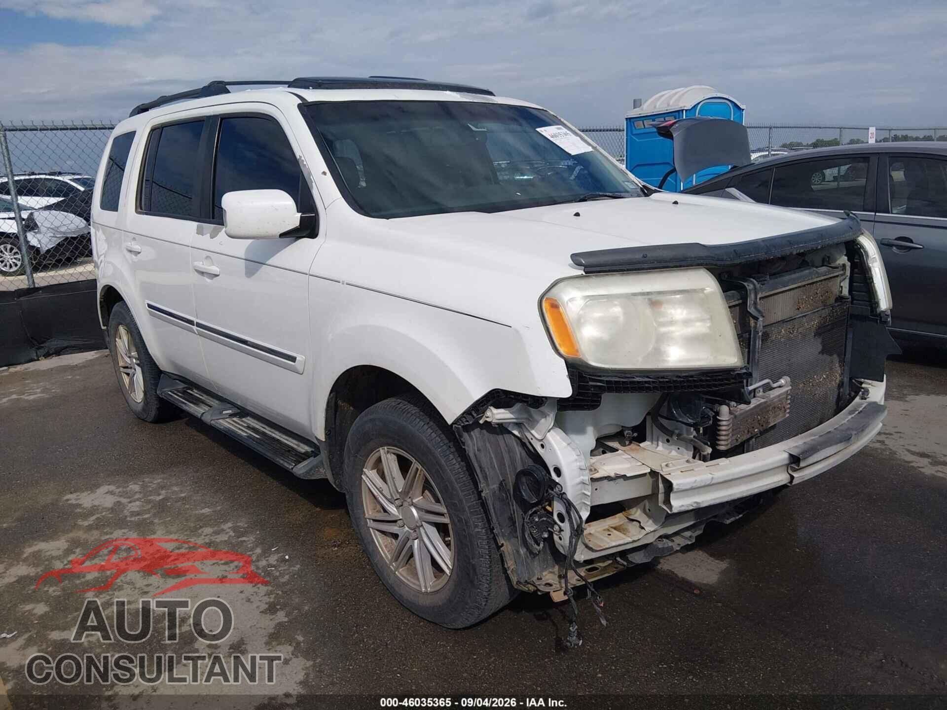 HONDA PILOT 2012 - 5FNYF4H96CB012980