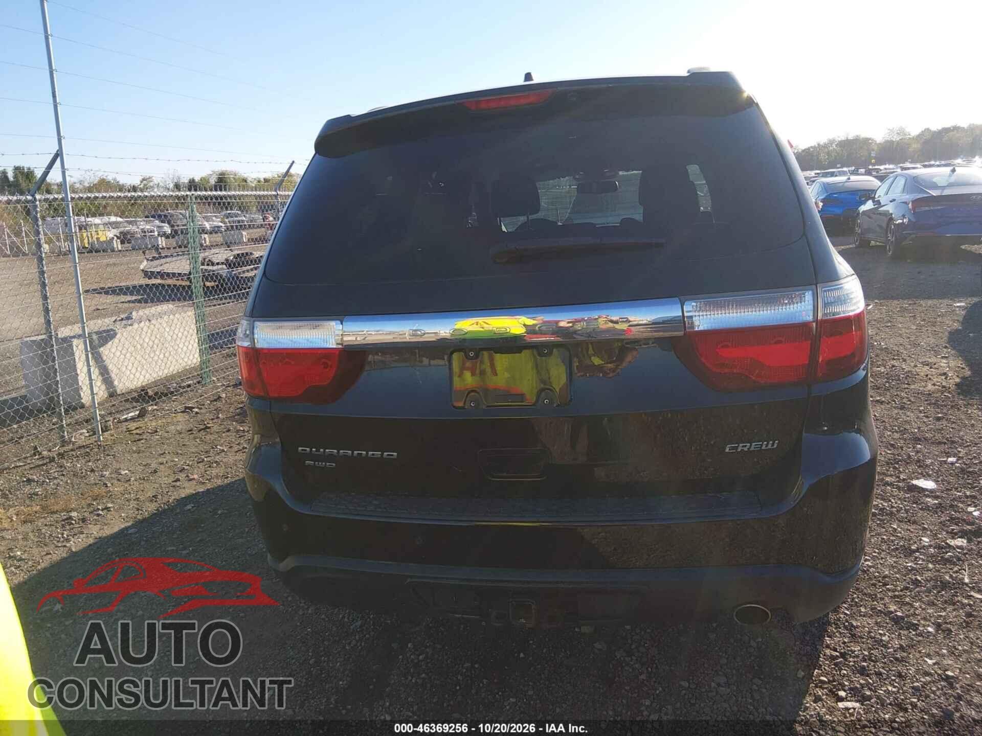 DODGE DURANGO 2012 - 1C4RDJDGXCC329820