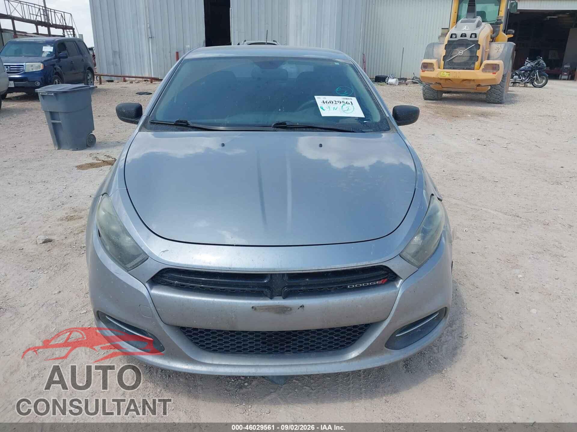 DODGE DART 2015 - 1C3CDFBB3FD227143
