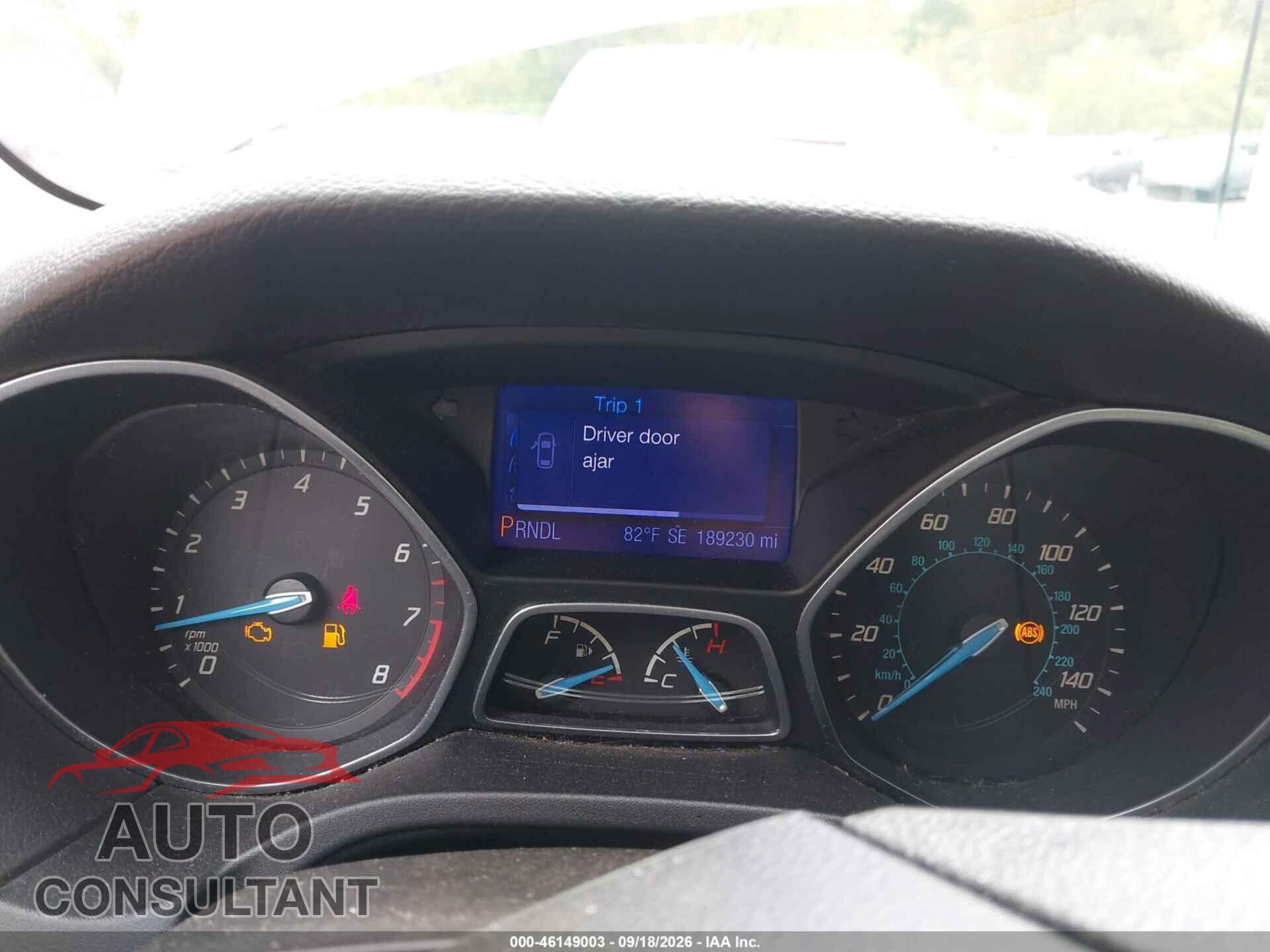 FORD FOCUS 2013 - 1FADP3F29DL242495
