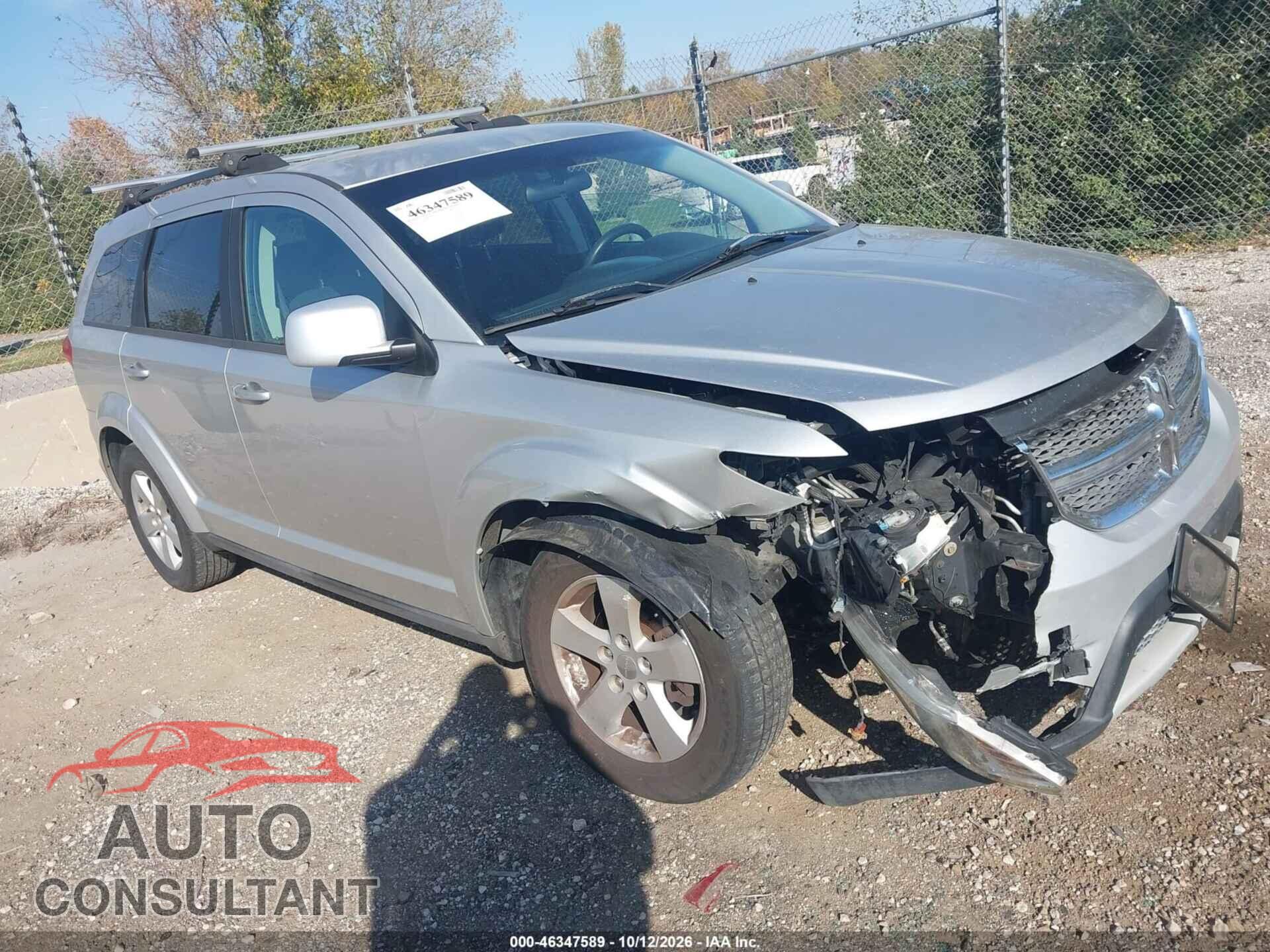 DODGE JOURNEY 2012 - 3C4PDCBG8CT167597