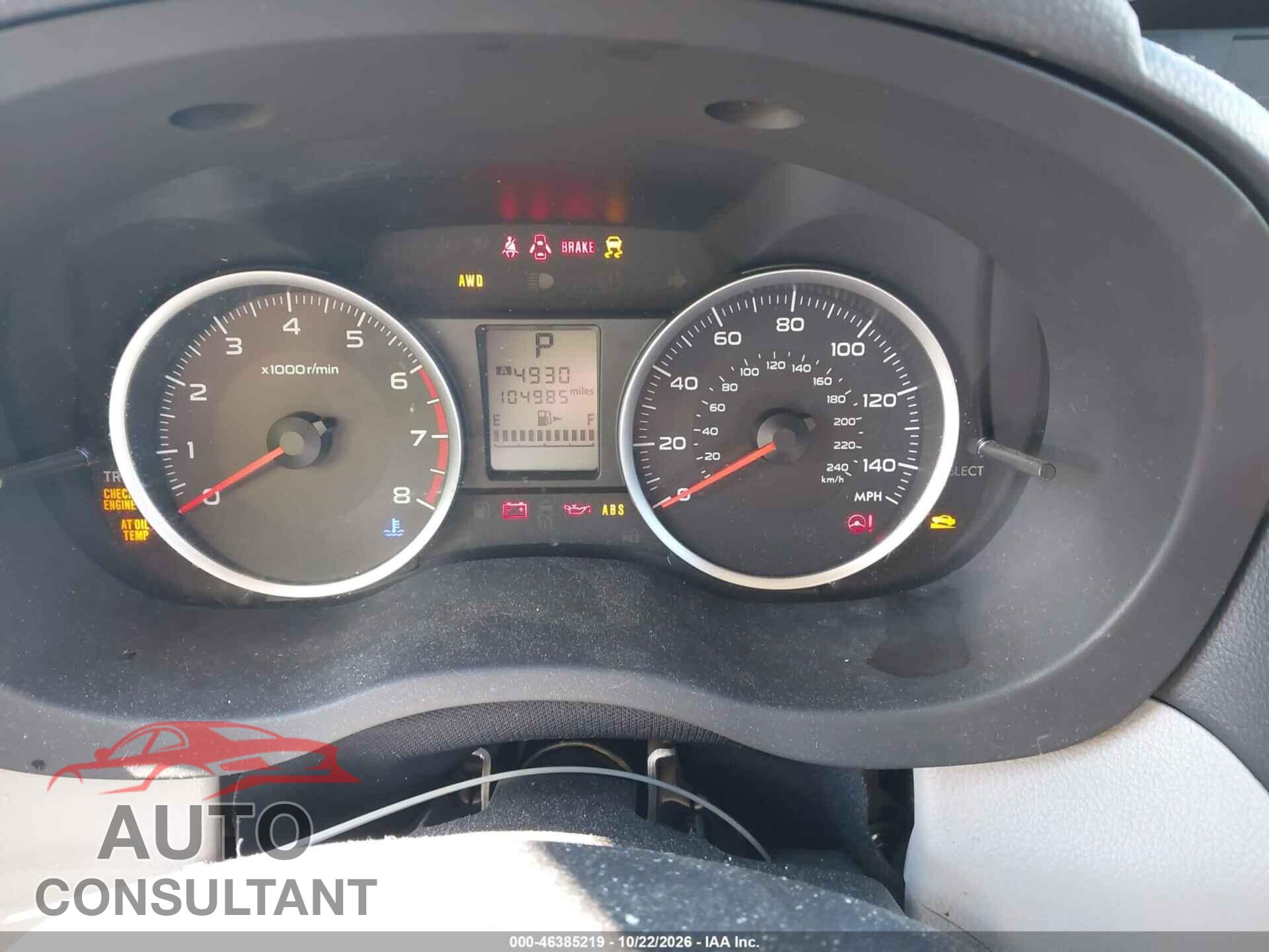 SUBARU FORESTER 2015 - JF2SJADC2FH463401
