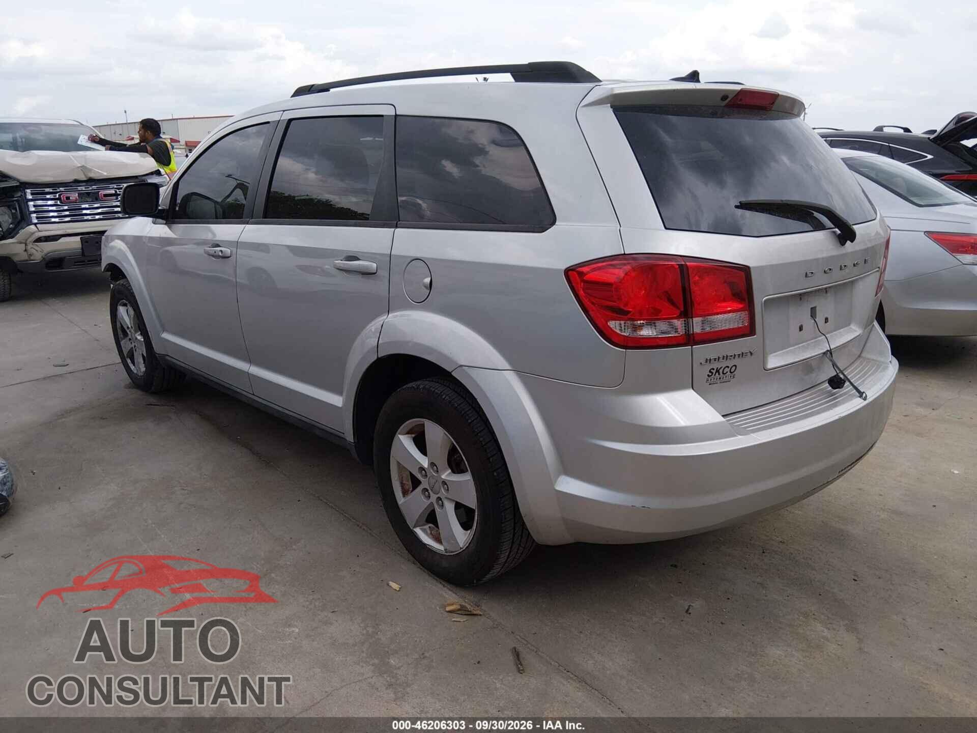 DODGE JOURNEY 2012 - 3C4PDCAB6CT205009