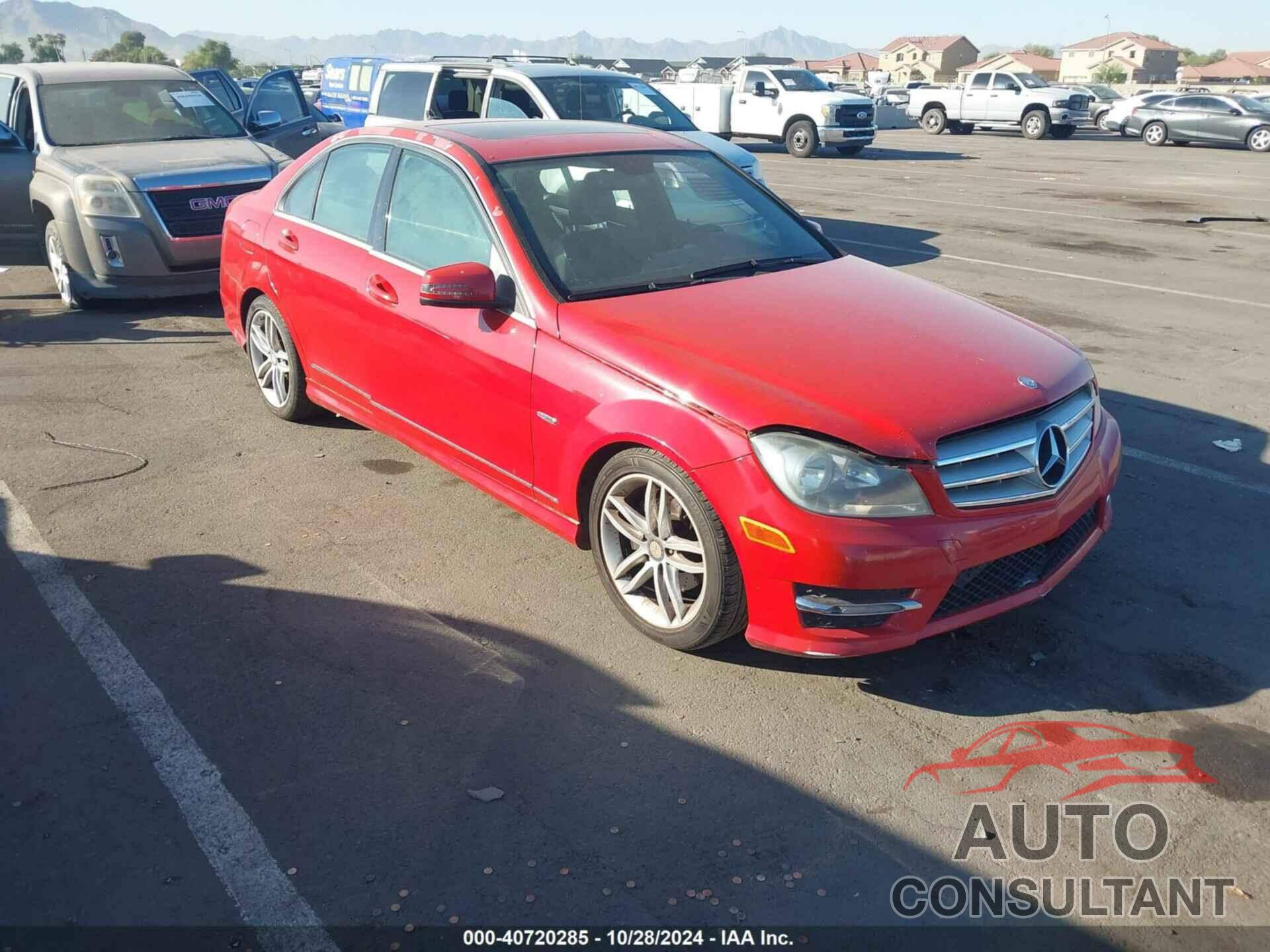 MERCEDES-BENZ C 250 2012 - WDDGF4HB4CF851459