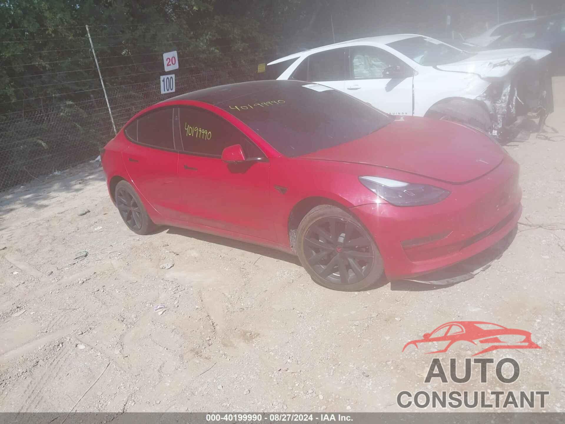 TESLA MODEL 3 2022 - 5YJ3E1EA4NF185264