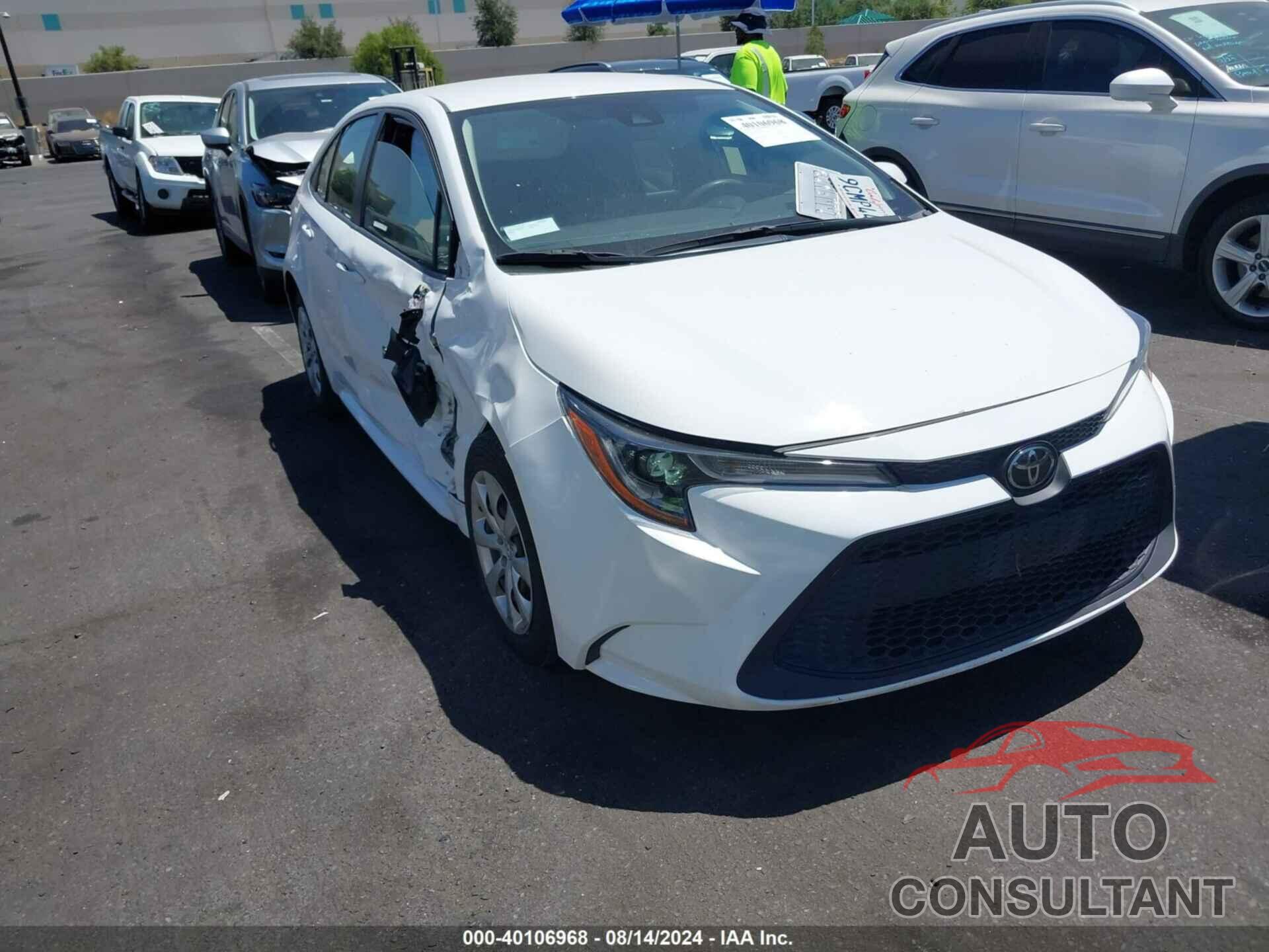 TOYOTA COROLLA 2020 - JTDEPRAE7LJ041630