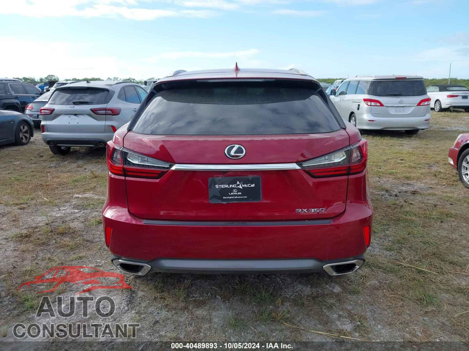 LEXUS RX 2017 - 2T2ZZMCA8HC055754
