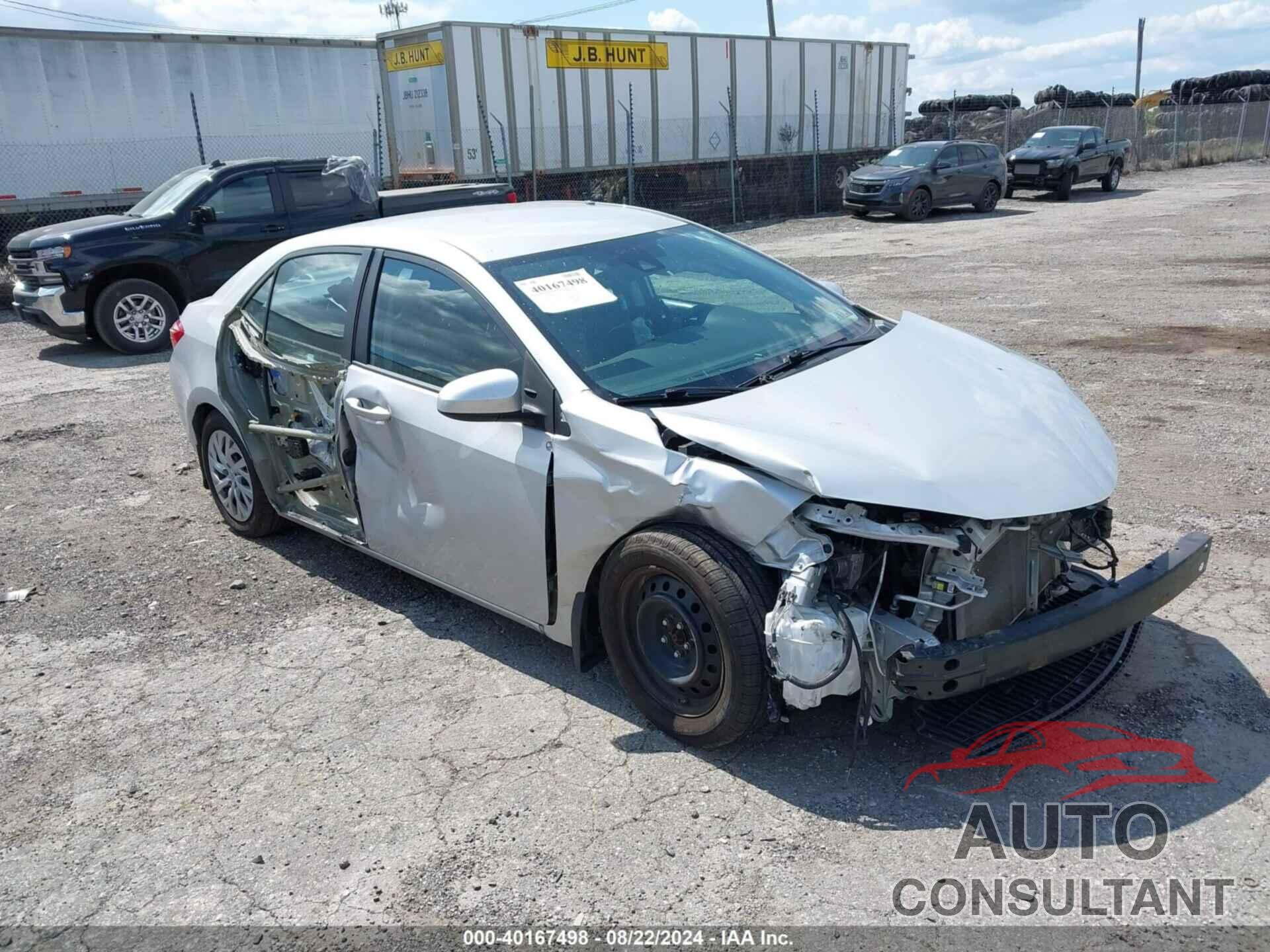 TOYOTA COROLLA 2019 - 2T1BURHE1KC219012