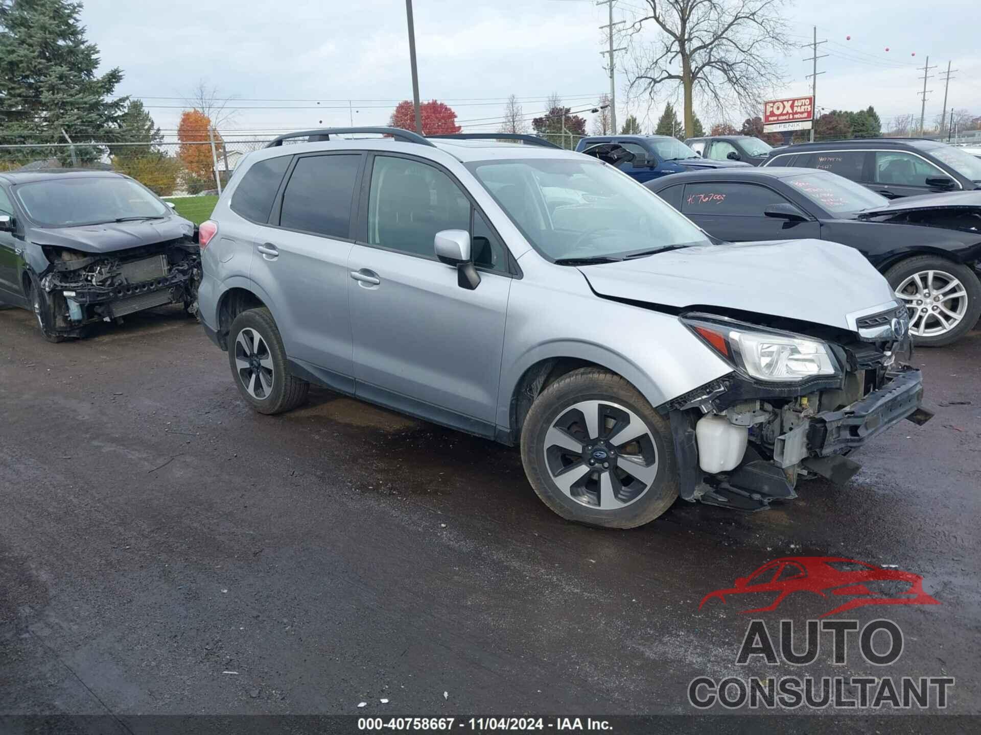 SUBARU FORESTER 2018 - JF2SJAEC1JH468614