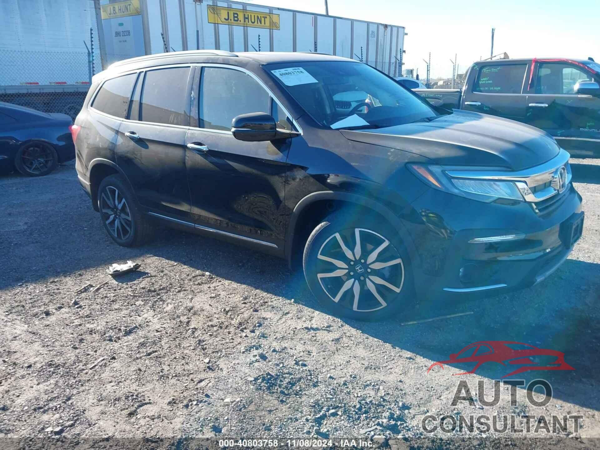 HONDA PILOT 2019 - 5FNYF6H9XKB100389