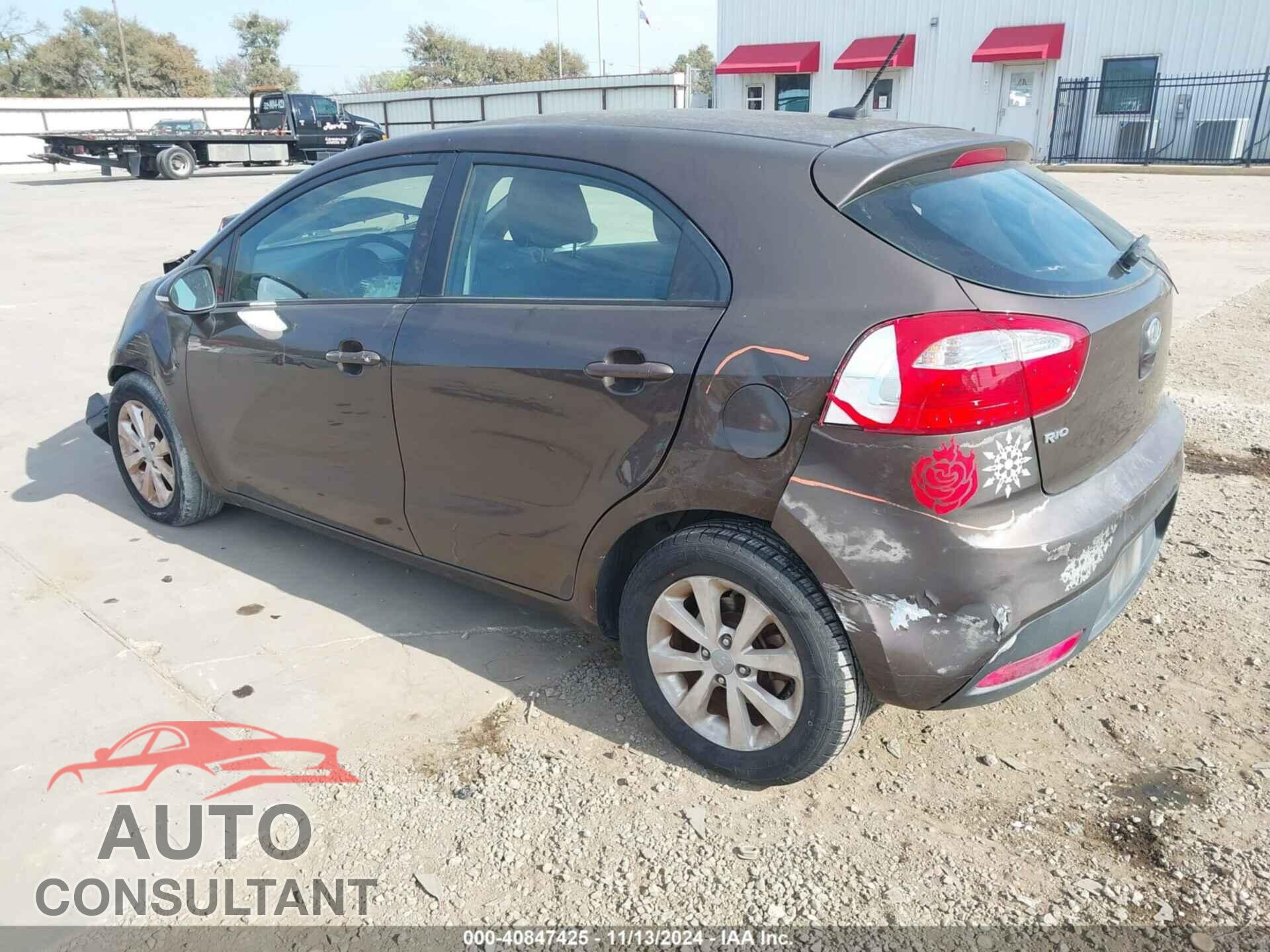 KIA RIO5 2012 - KNADN5A39C6013272