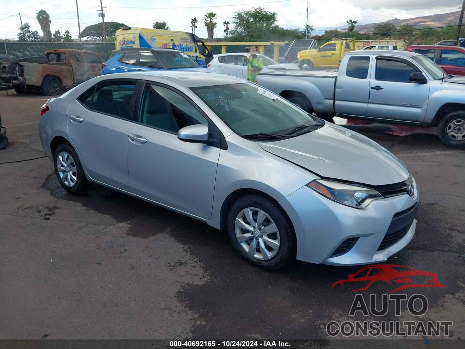 TOYOTA COROLLA 2014 - 5YFBURHE7EP119999