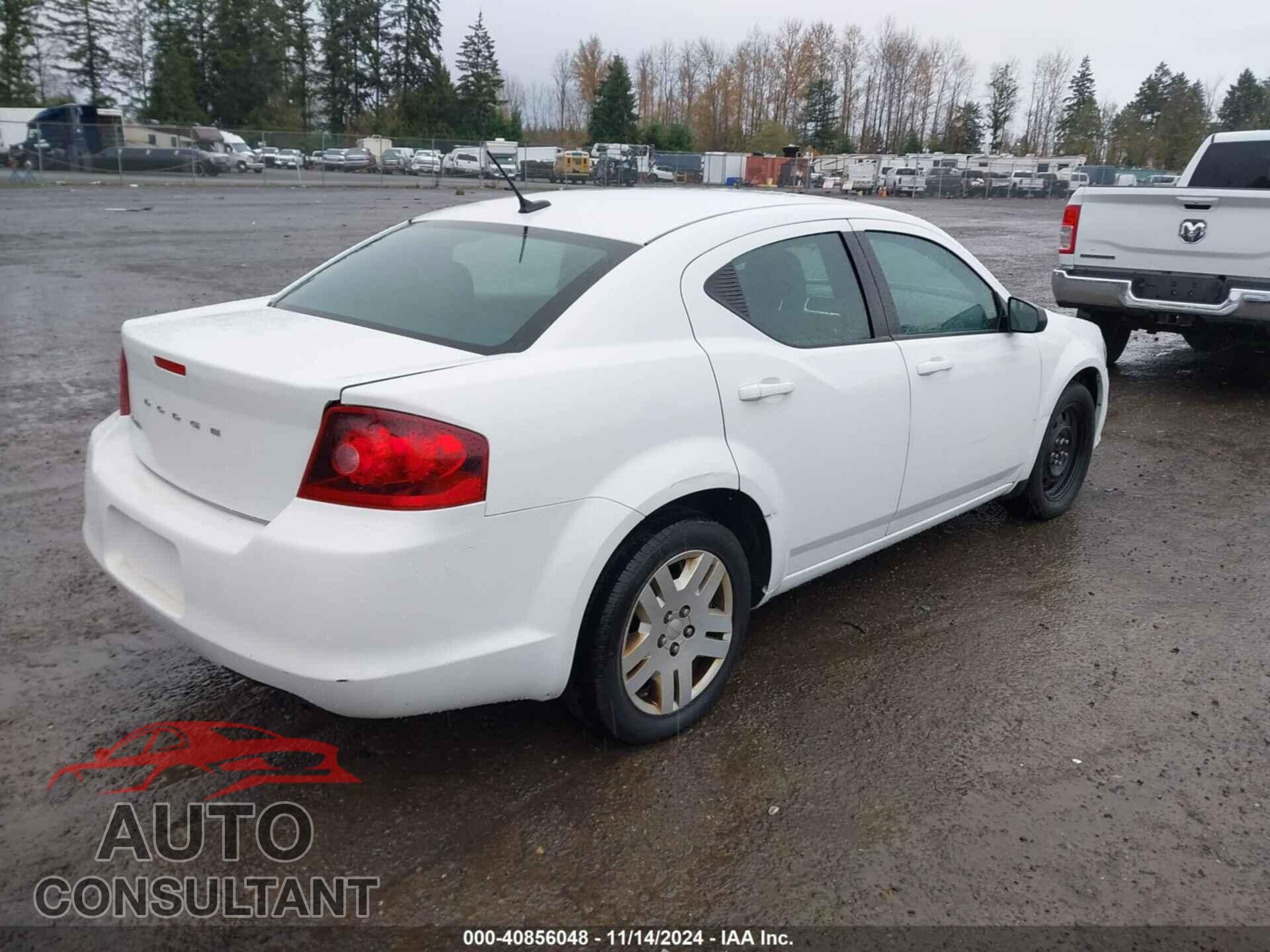 DODGE AVENGER 2013 - 1C3CDZAB1DN646005
