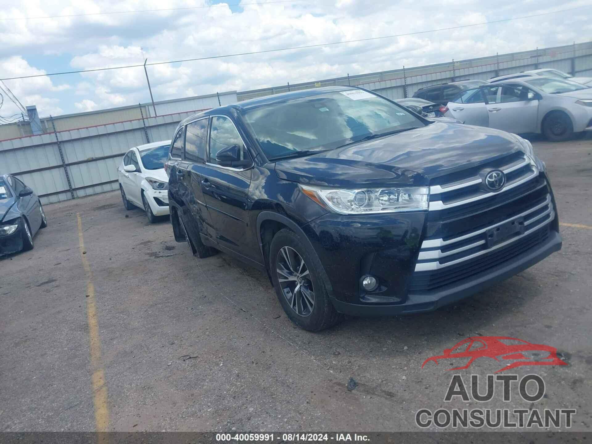 TOYOTA HIGHLANDER 2017 - 5TDZZRFH7HS228794