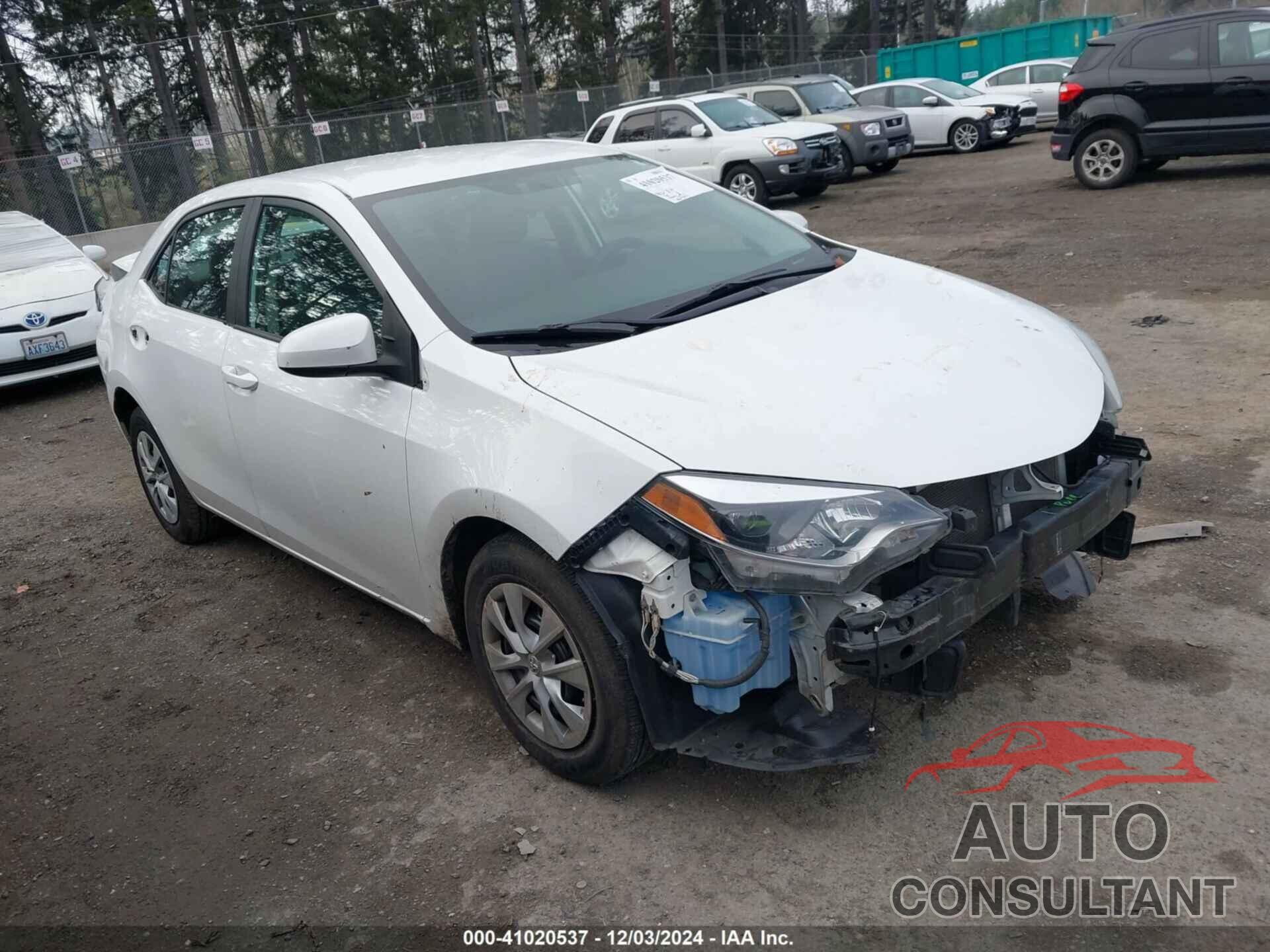 TOYOTA COROLLA 2016 - 2T1BURHE2GC548342