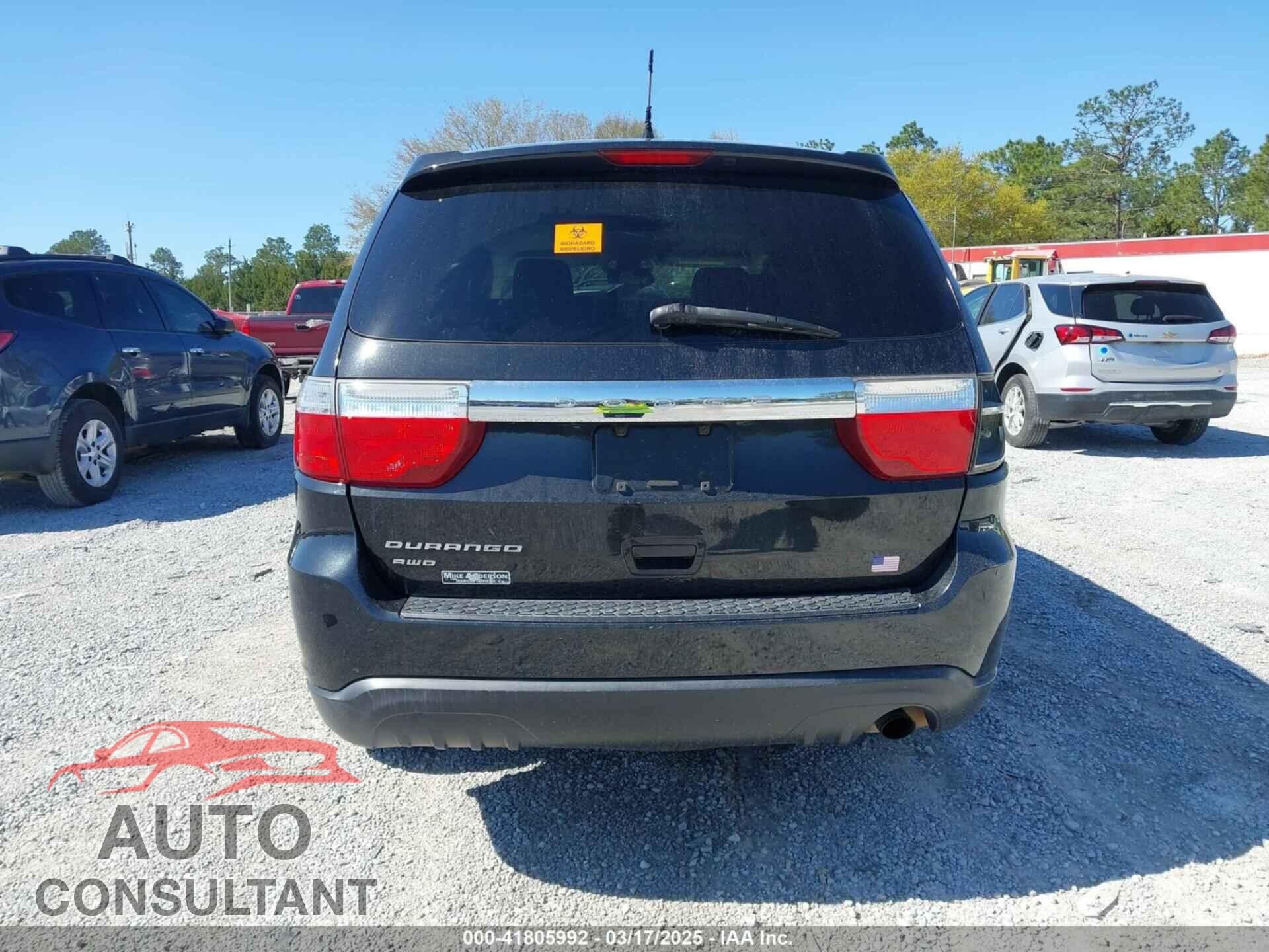 DODGE DURANGO 2013 - 1C4RDJAG2DC617983